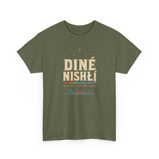 Diné Nizhóní: Sacred, Proud, Diné | LGBTQ+ & Two-Spirit Pride T-Shirt
