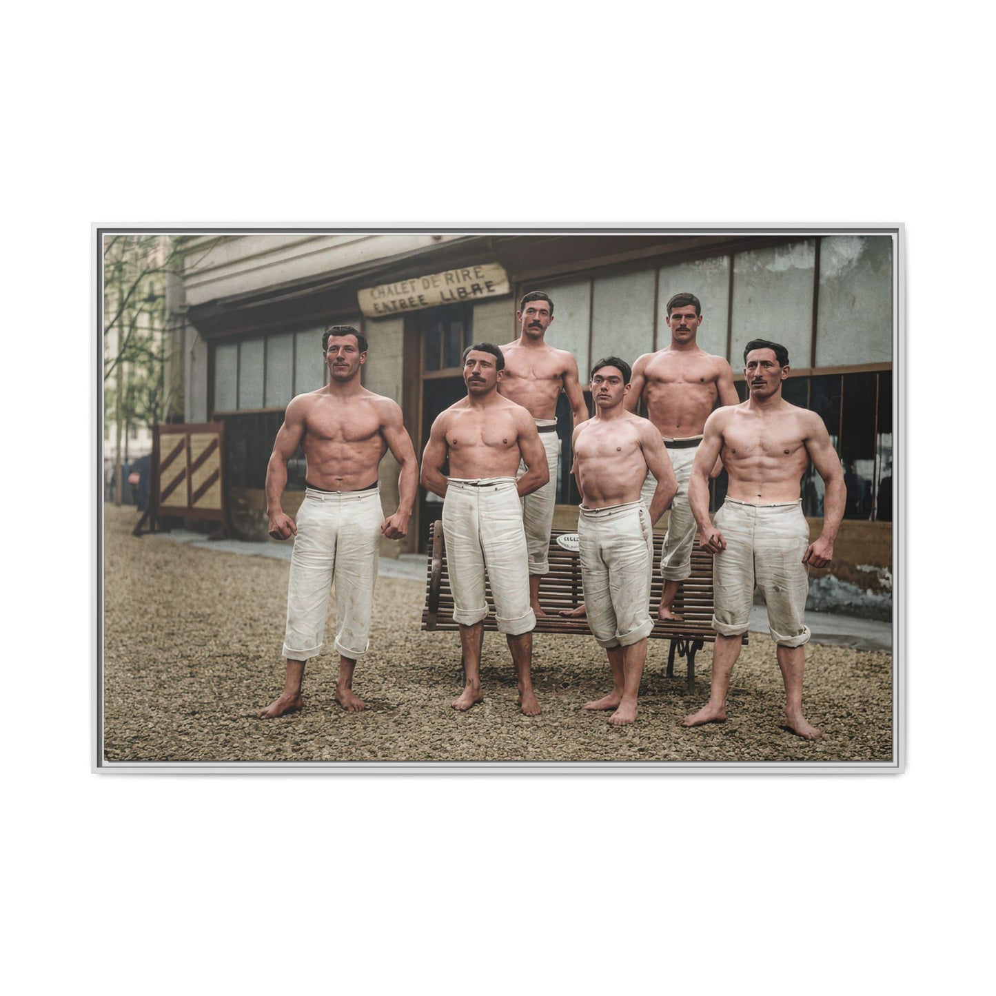 athlétisme 044| Framed Vintage Photo - Matte Canvas