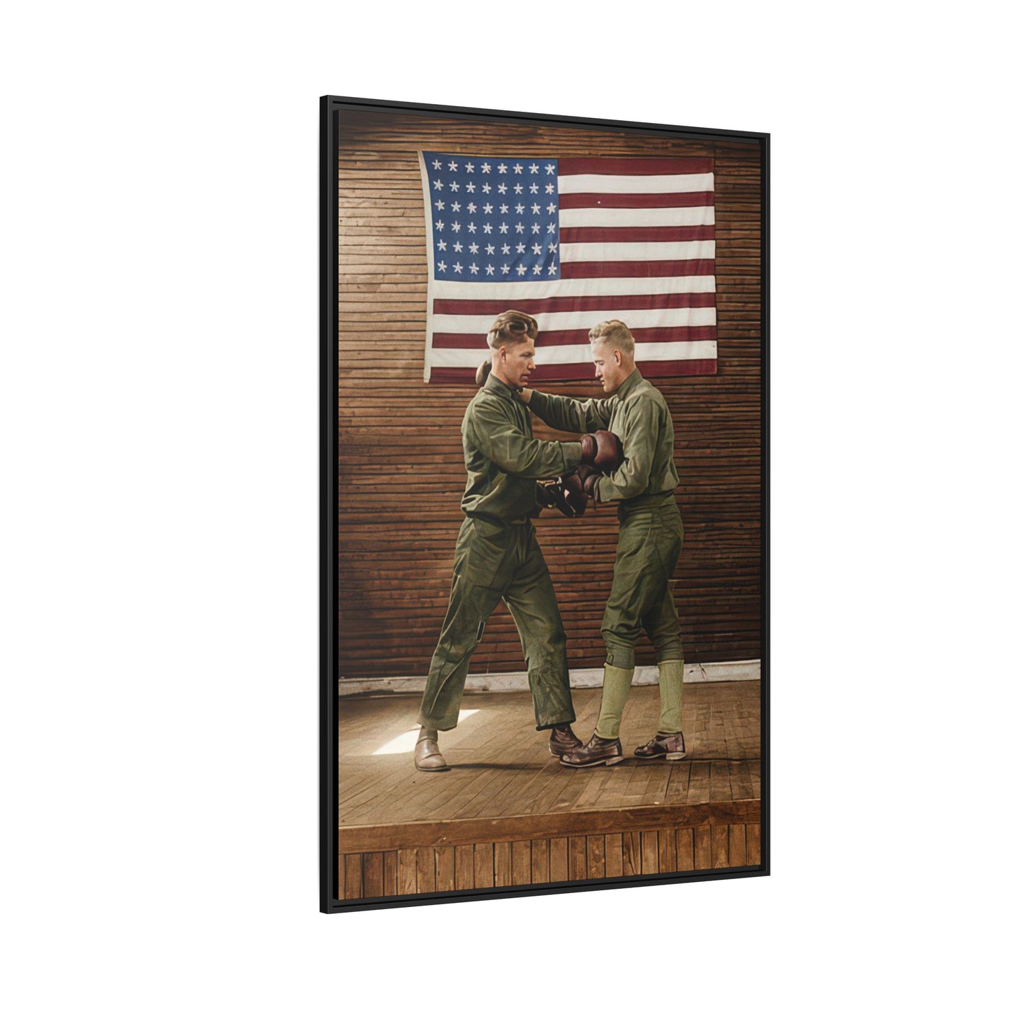 athlétisme 034 | Framed Vintage Photo - Matte Canvas