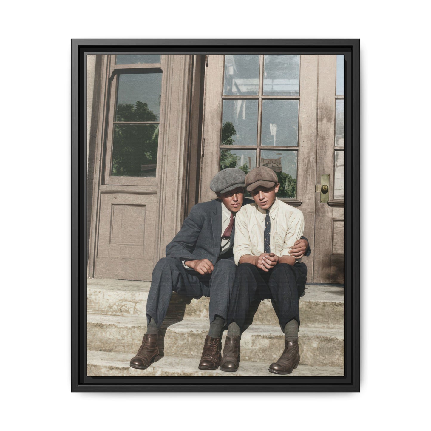 paire 057 | Framed Vintage Photo - Matte Canvas