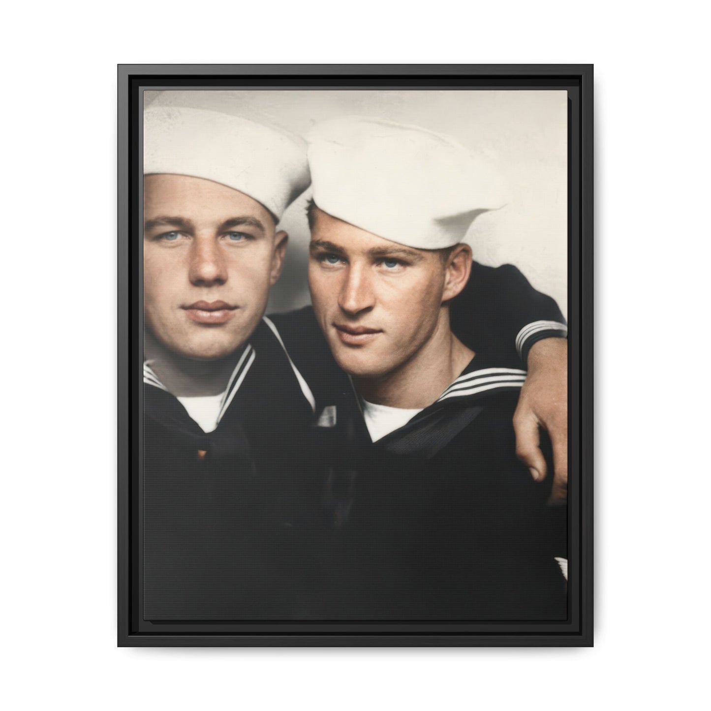 paire 078 | Framed Vintage Photo - Matte Canvas