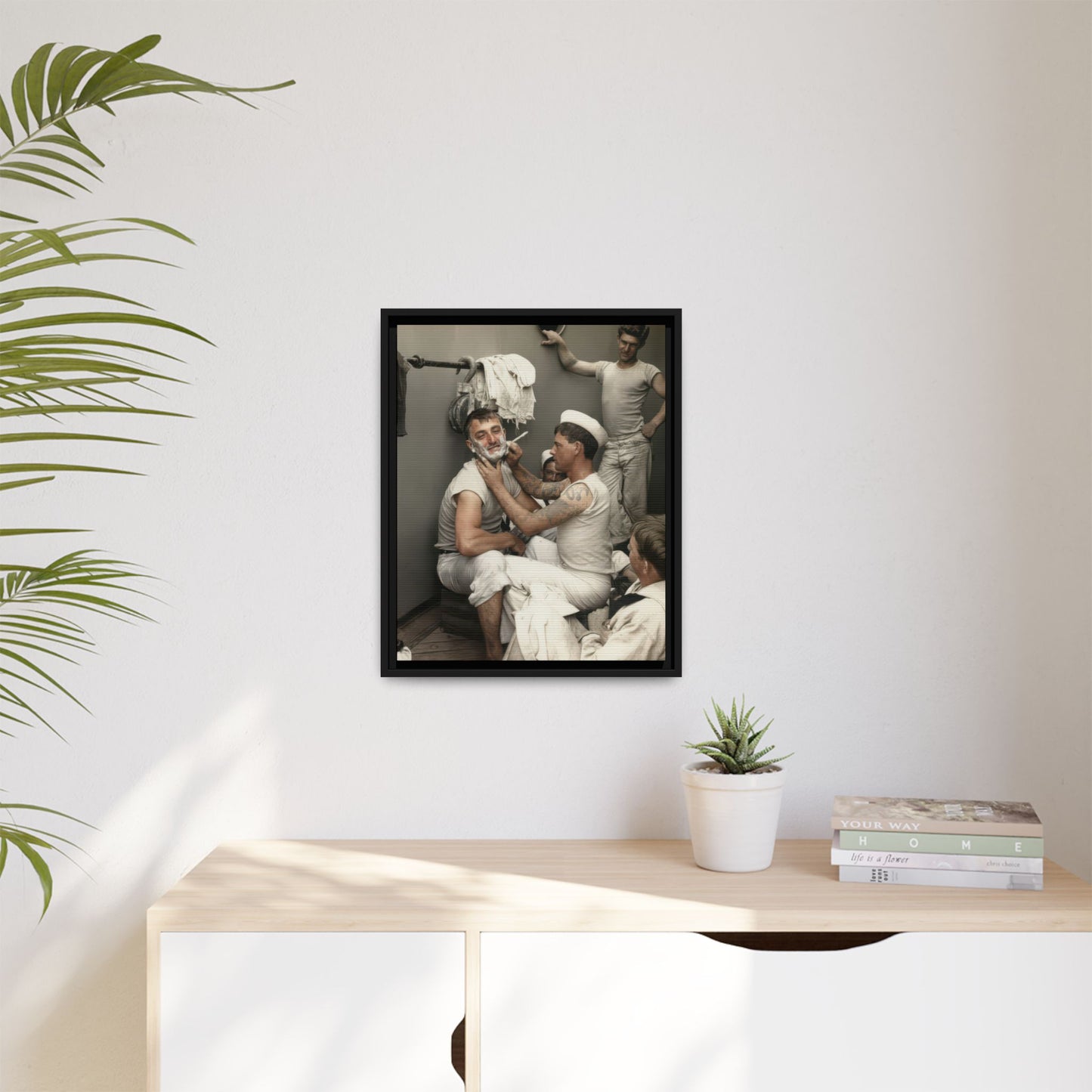 hommes 022 | Framed Vintage Photo - Matte Canvas