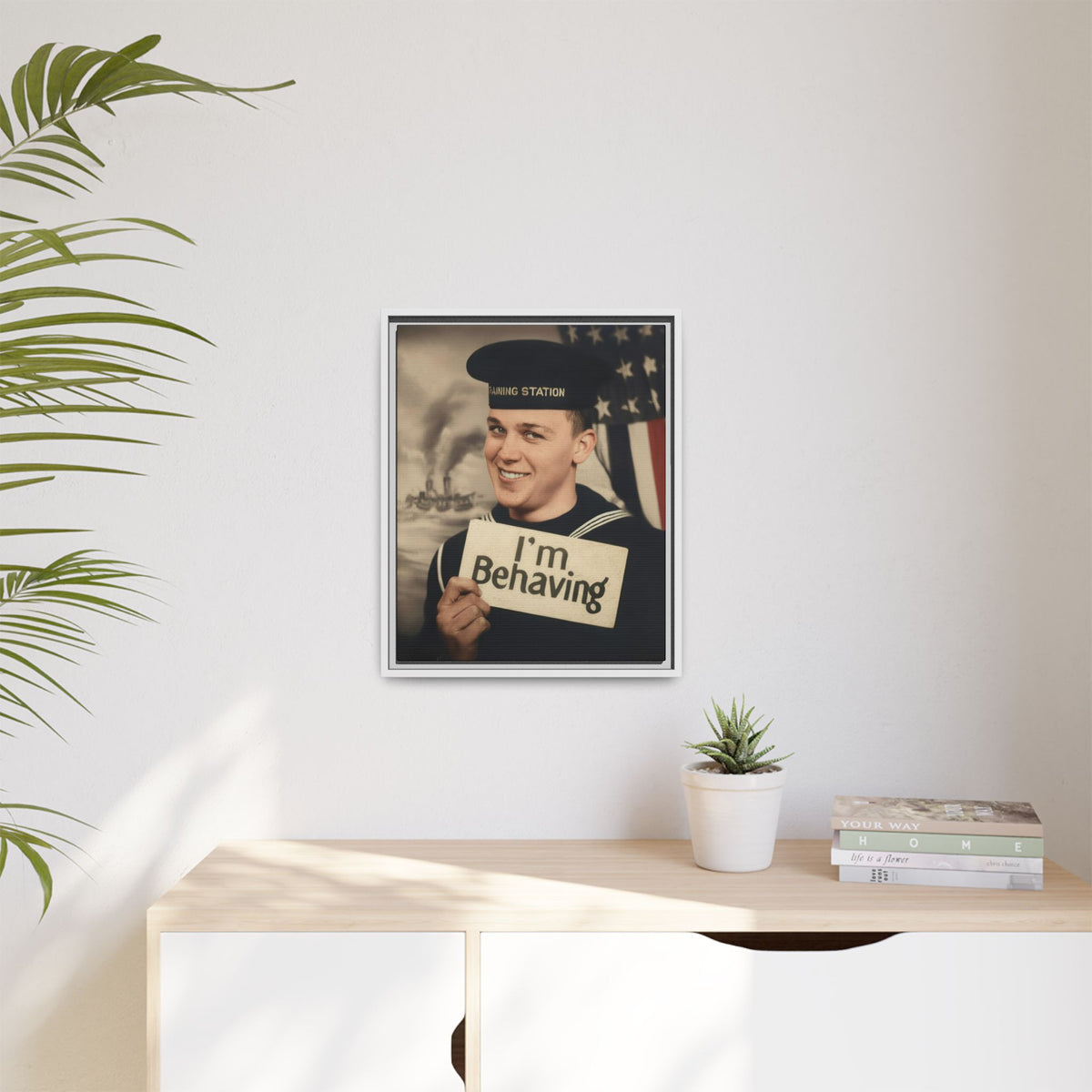 celibataire 002 | Framed Vintage Photo - Matte Canvas
