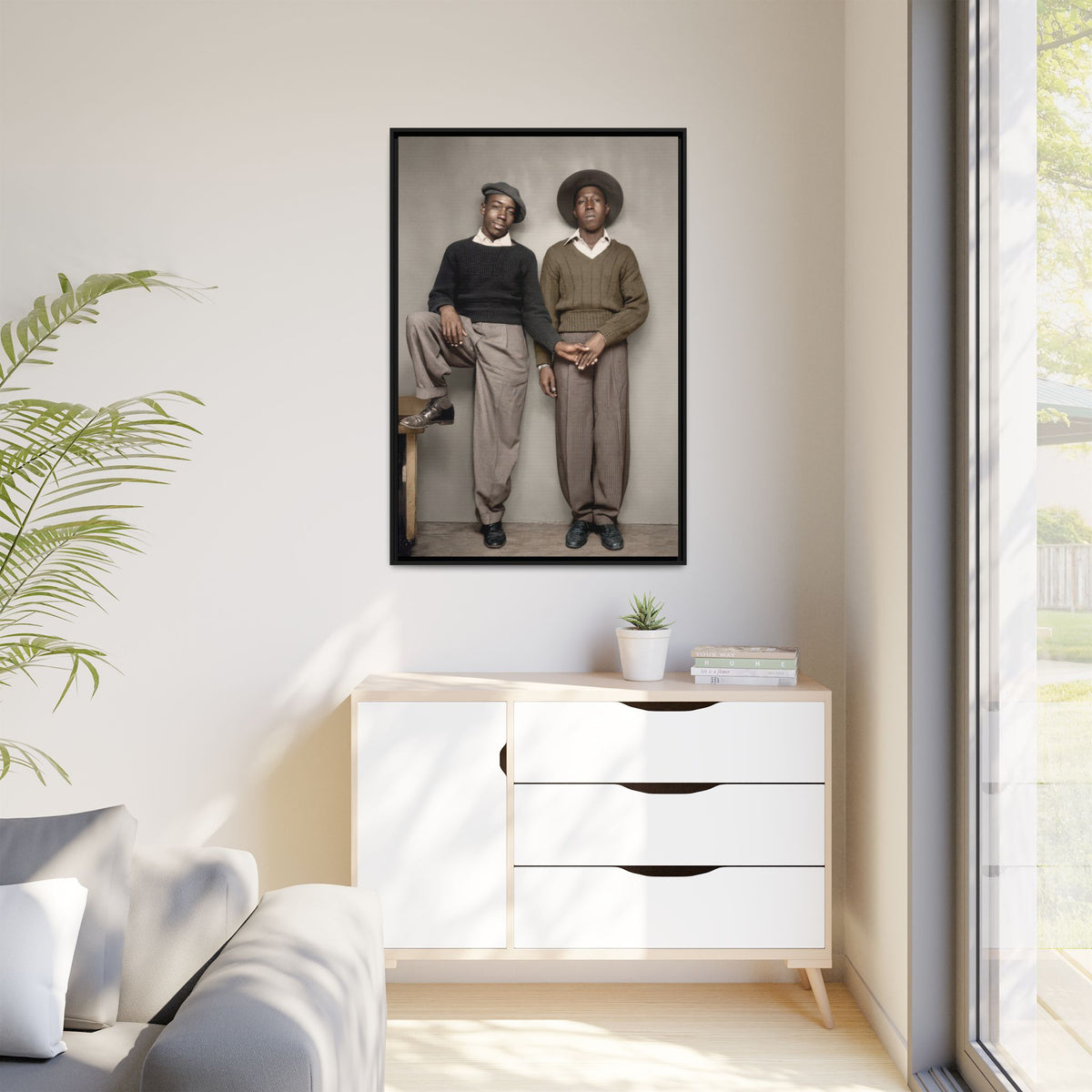 paire 161 | Framed Vintage Photo - Matte Canvas