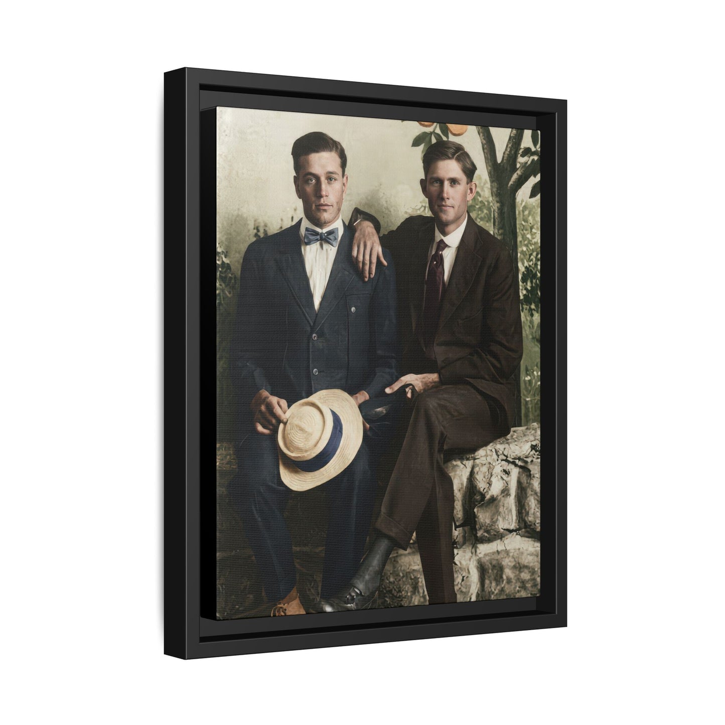 paire 062 | Framed Vintage Photo - Matte Canvas