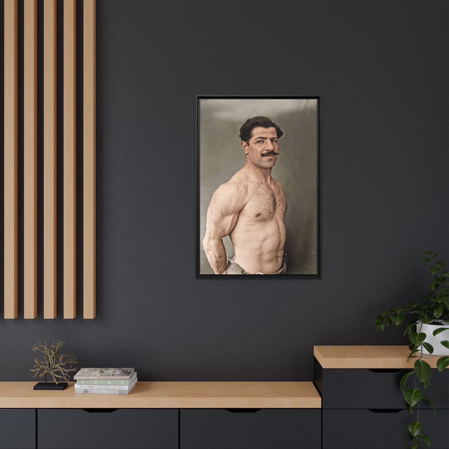 athlétisme 024 | Framed Vintage Photo - Matte Canvas