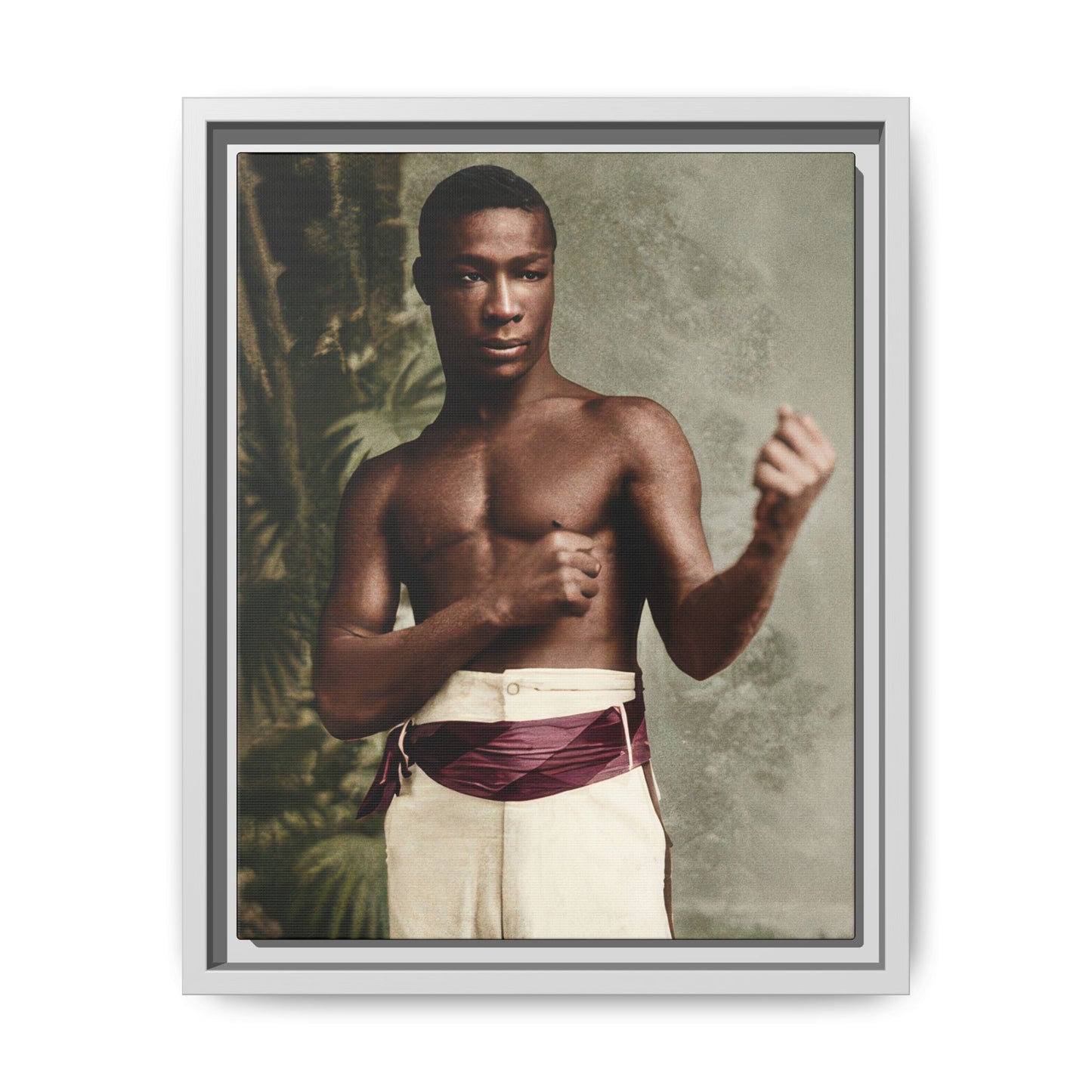 athlétisme 030 | Framed Vintage Photo - Matte Canvas