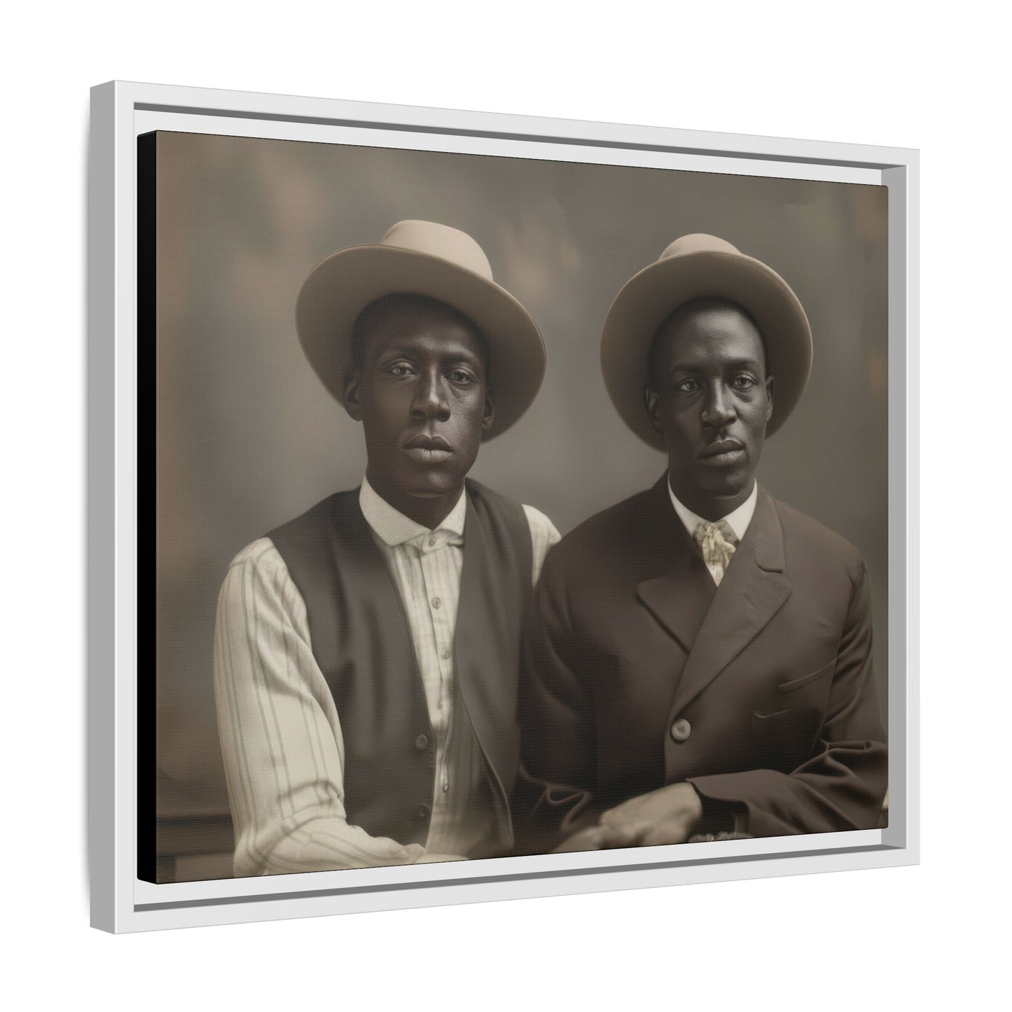 paire 103 | Framed Vintage Photo - Matte Canvas