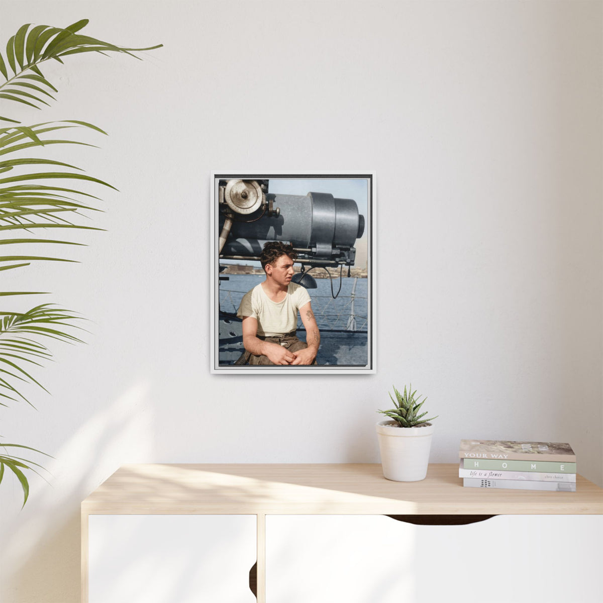 celibataire 026 | Framed Vintage Photo - Matte Canvas