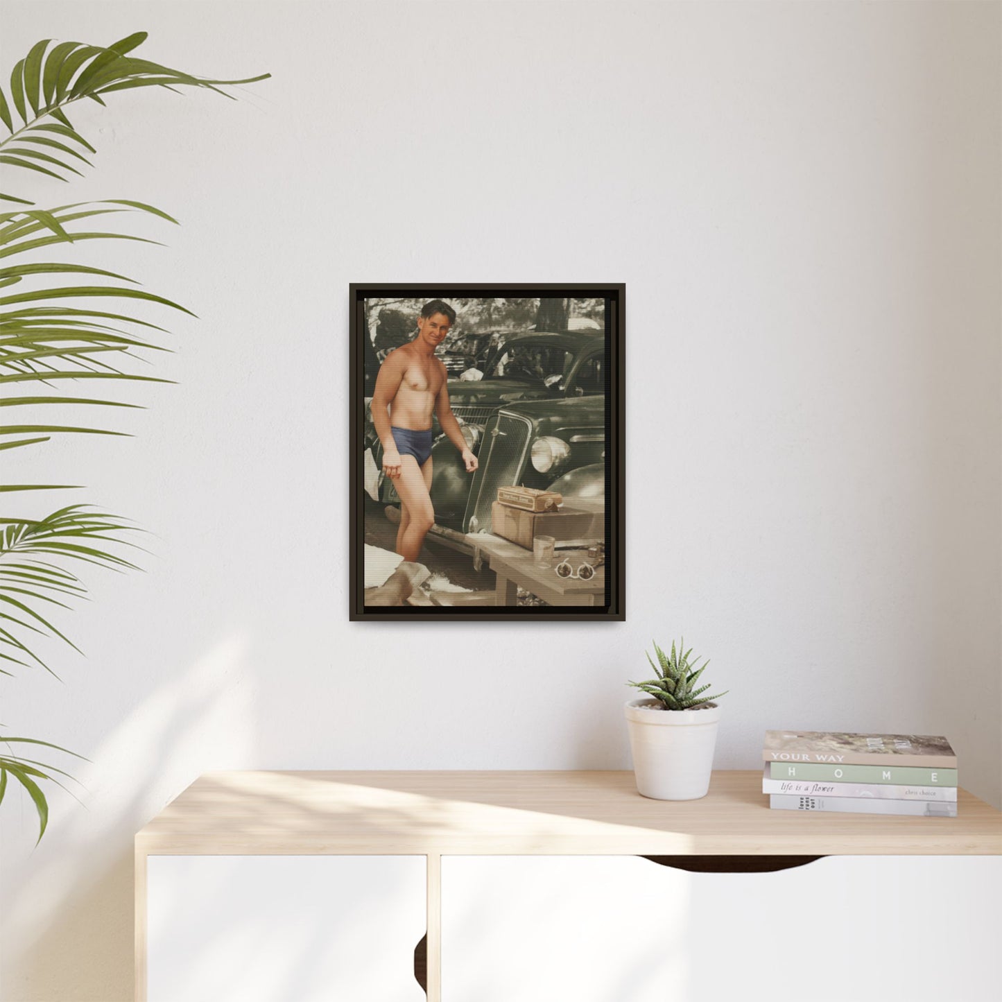 nager 032 | Framed Vintage Photo - Matte Canvas