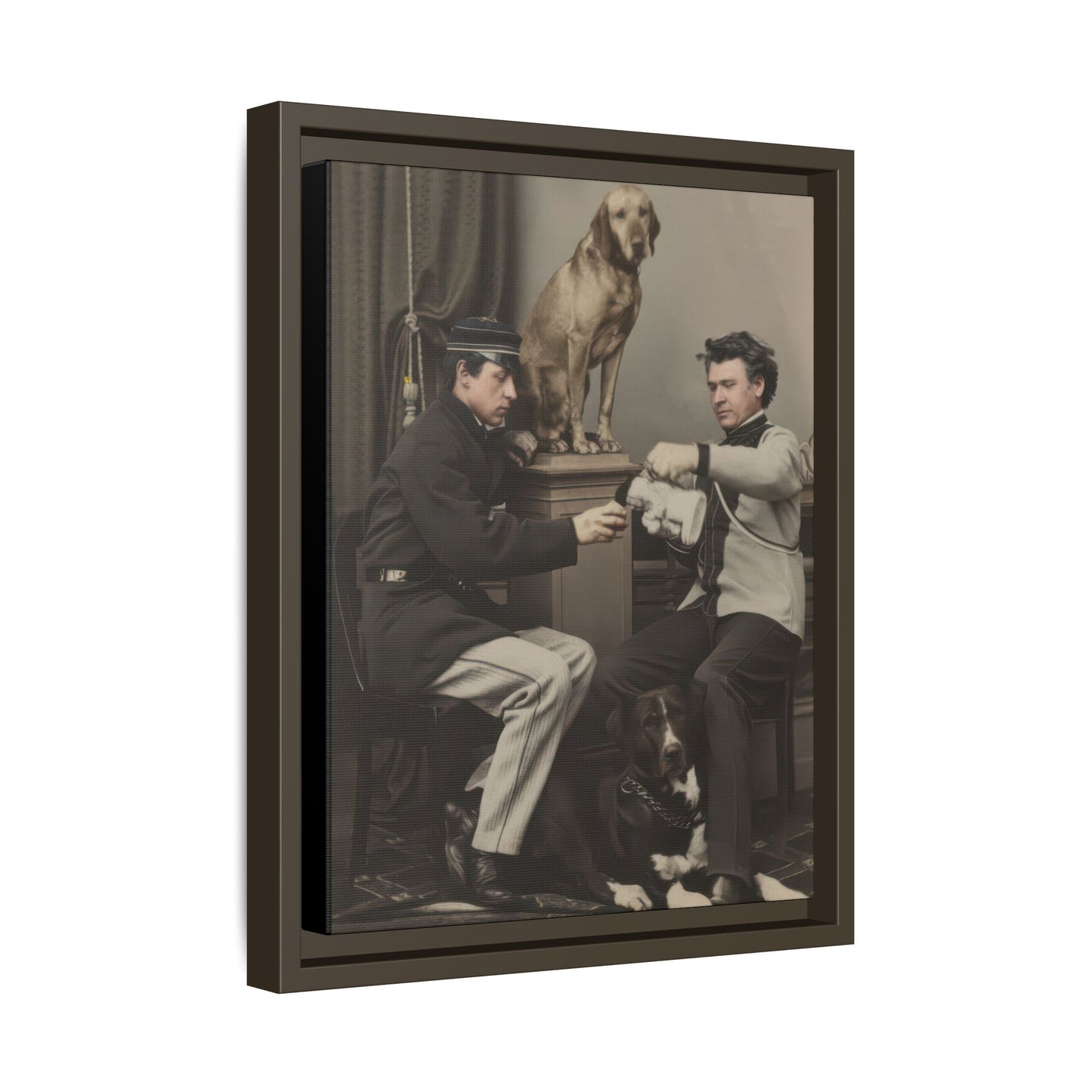paire 119 | Framed Vintage Photo - Matte Canvas