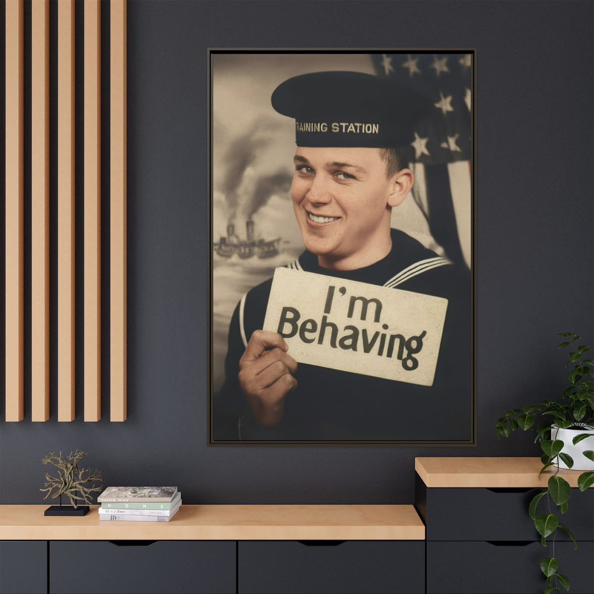celibataire 002 | Framed Vintage Photo - Matte Canvas