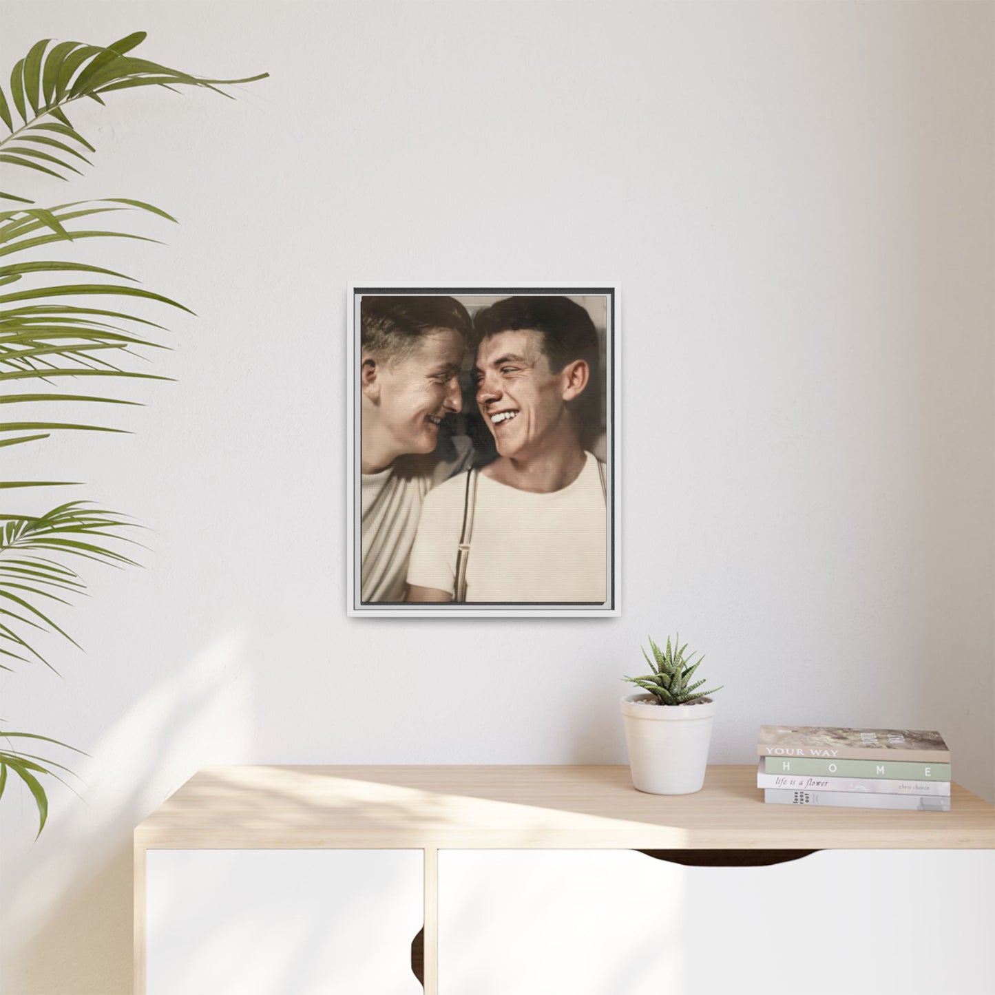 paire 067 | Framed Vintage Photo - Matte Canvas