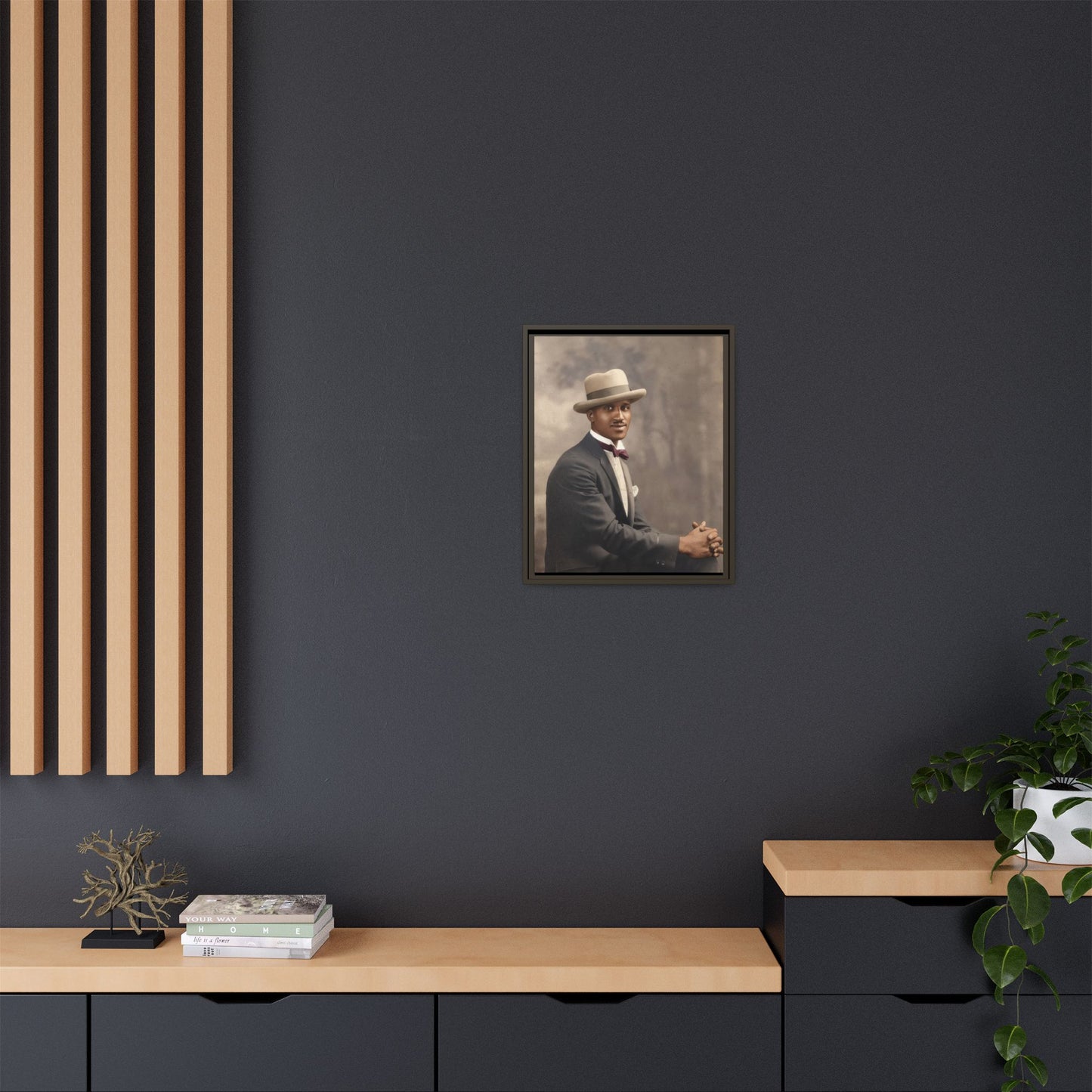 celibataire 004 | Framed Vintage Photo - Matte Canvas