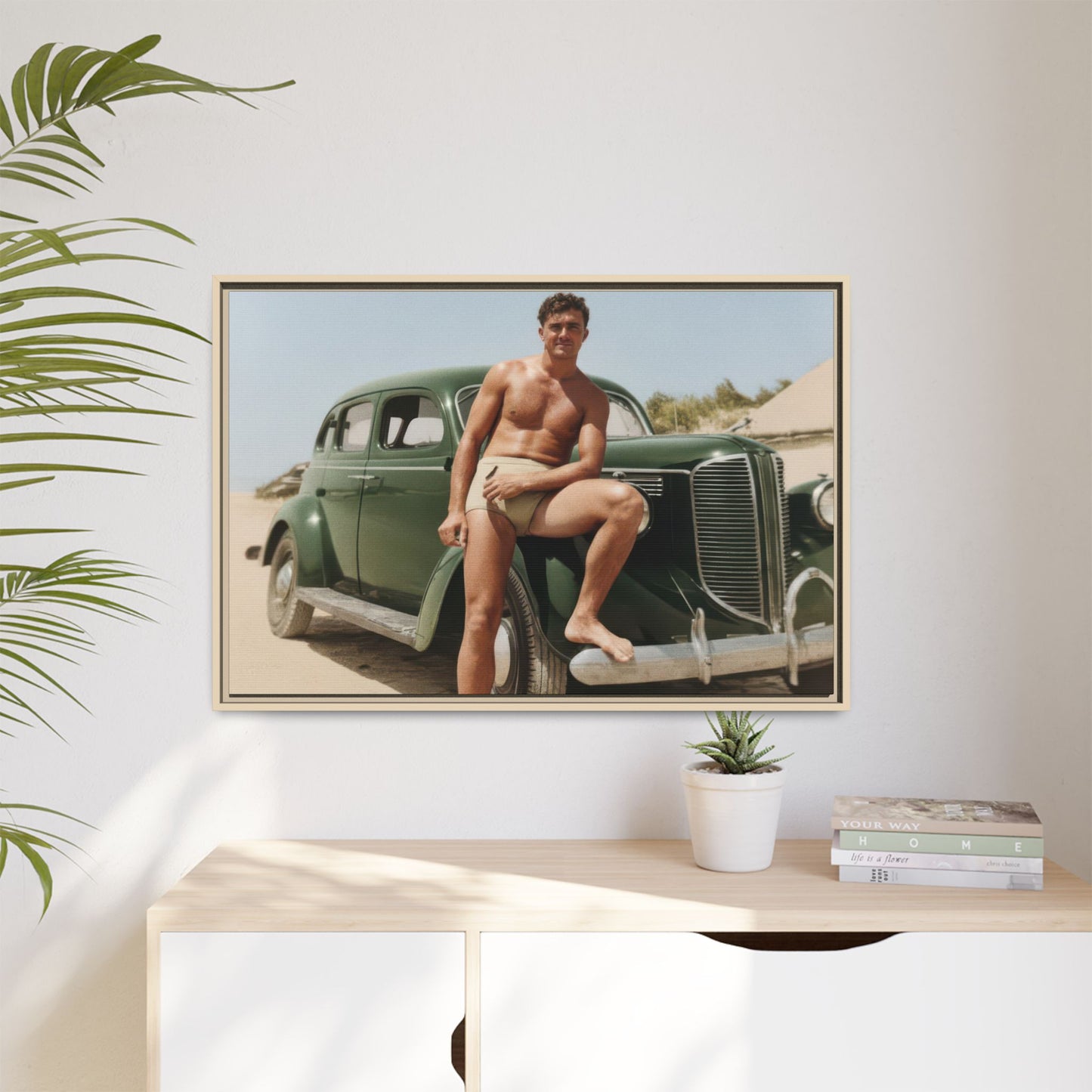nager 022 | Framed Vintage Photo - Matte Canvas