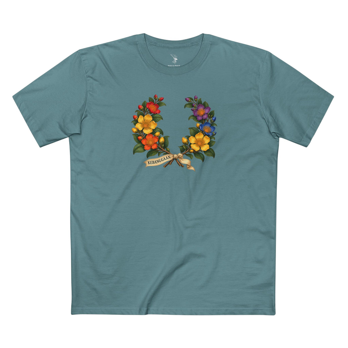 Bruneian Simpor Pride T-Shirt | KEBANGGAAN Laurel Wreath Tee