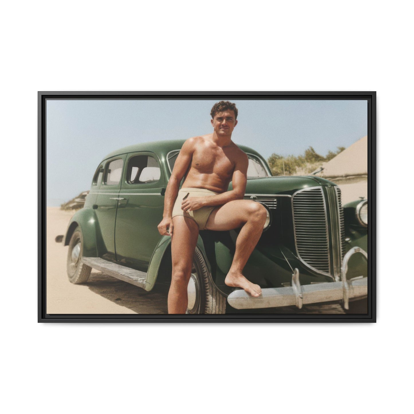 nager 022 | Framed Vintage Photo - Matte Canvas
