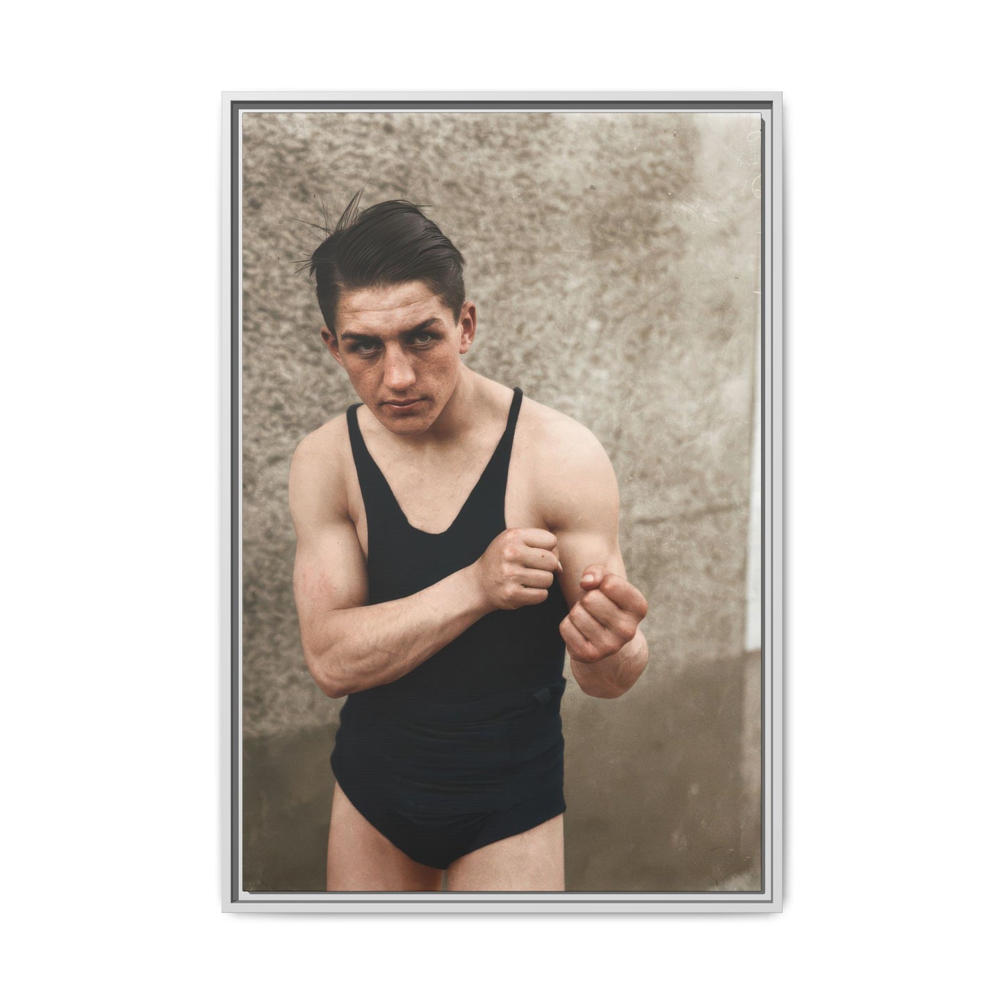athlétisme 048 | Framed Vintage Photo - Matte Canvas