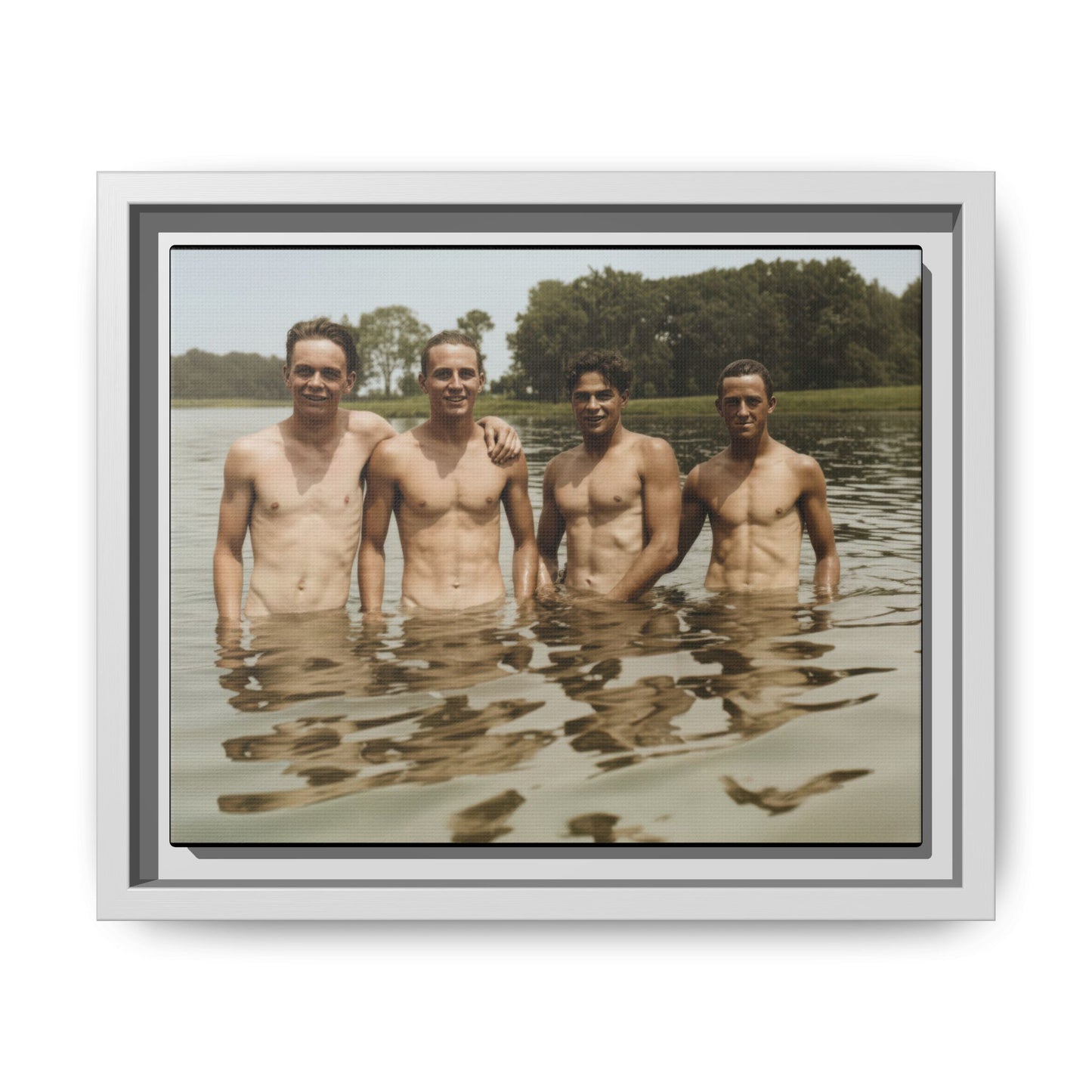 nager 001 | Framed Vintage Photo - Matte Canvas