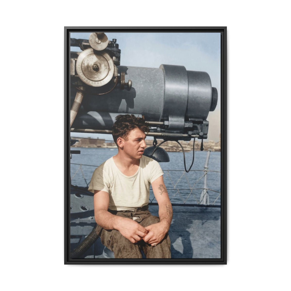 celibataire 026 | Framed Vintage Photo - Matte Canvas
