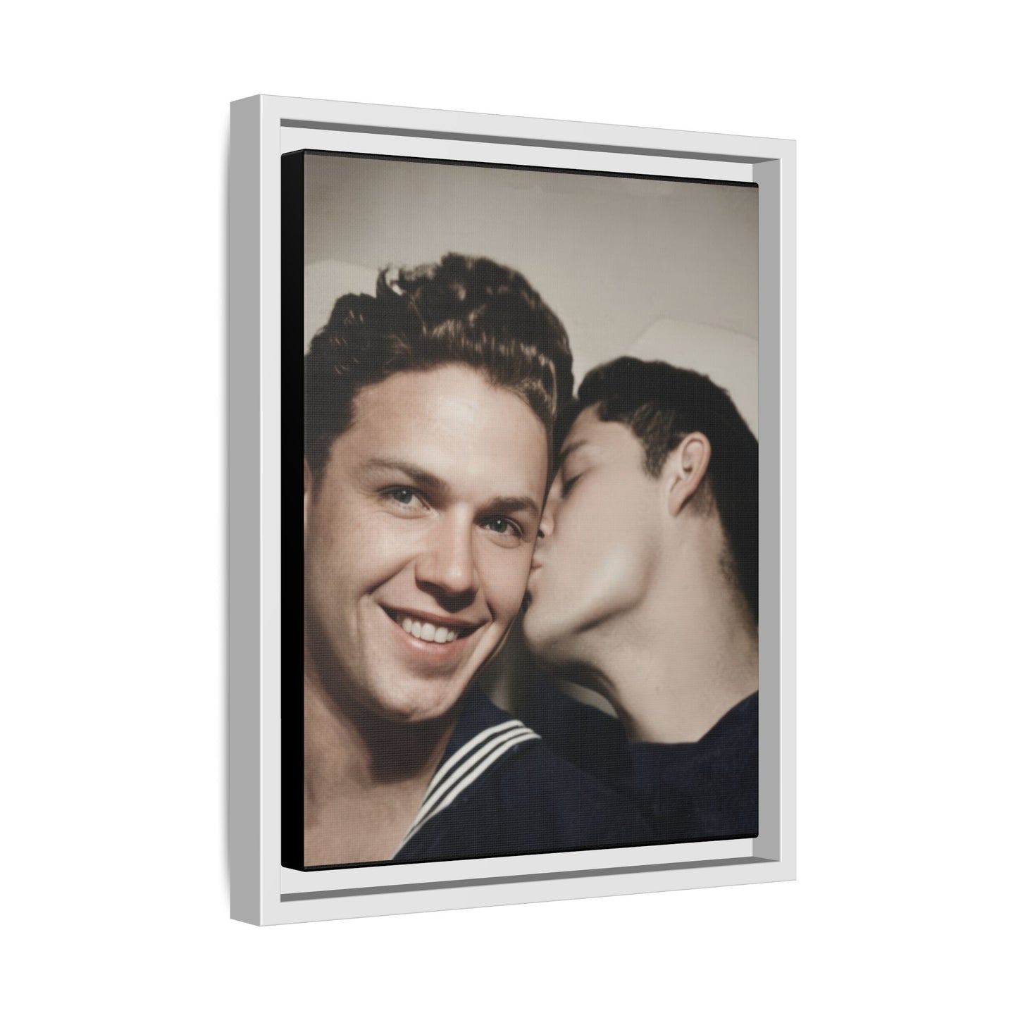 paire 035 | Framed Vintage Photo - Matte Canvas