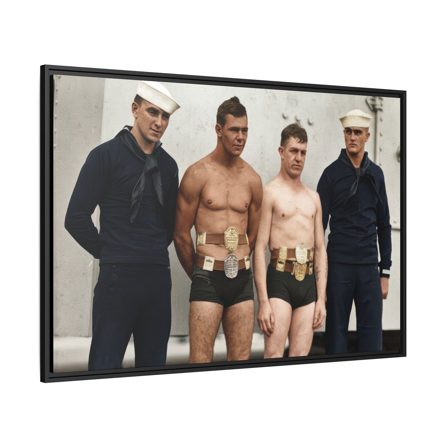 athlétisme 049 | Framed Vintage Photo - Matte Canvas