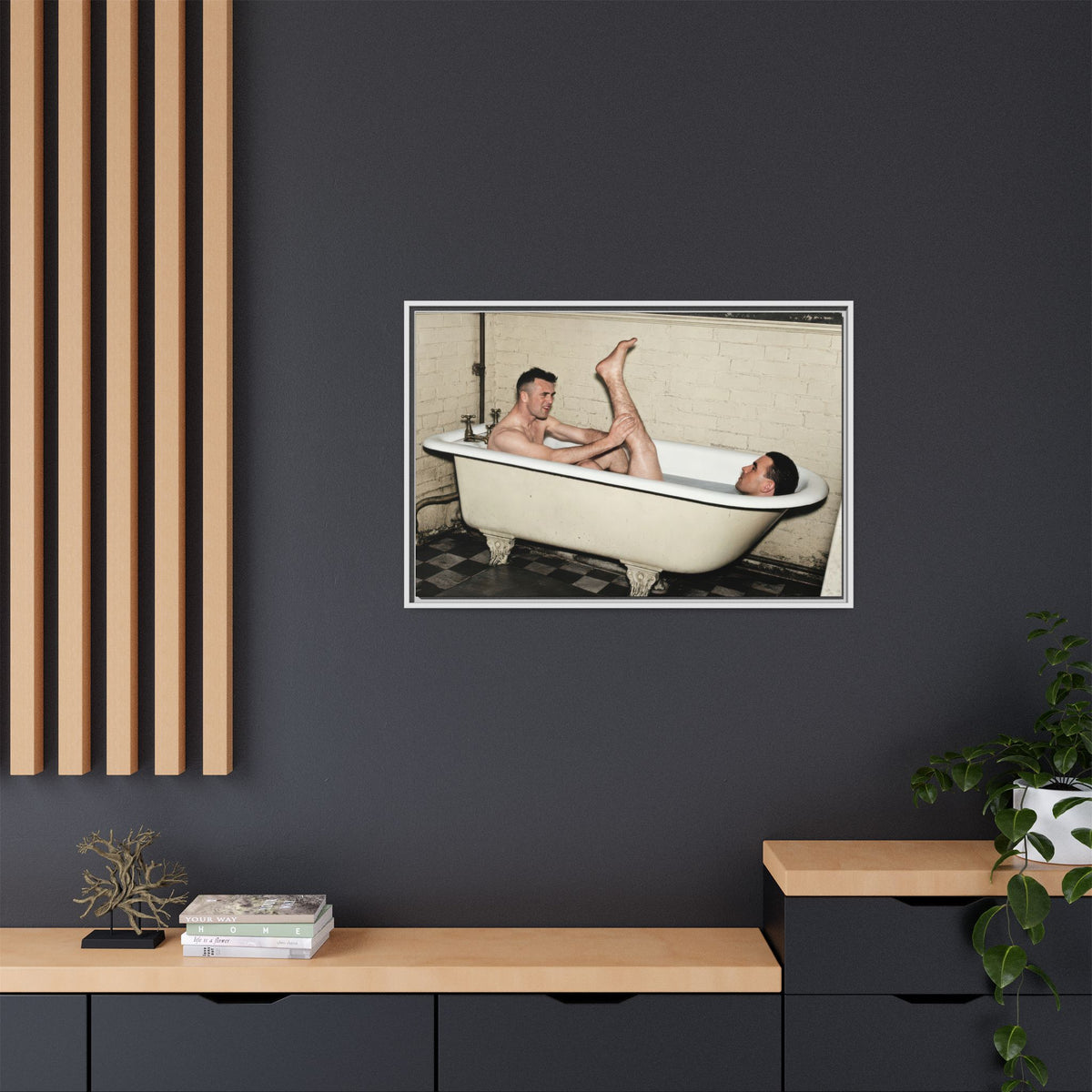 paire 162 | Framed Vintage Photo - Matte Canvas