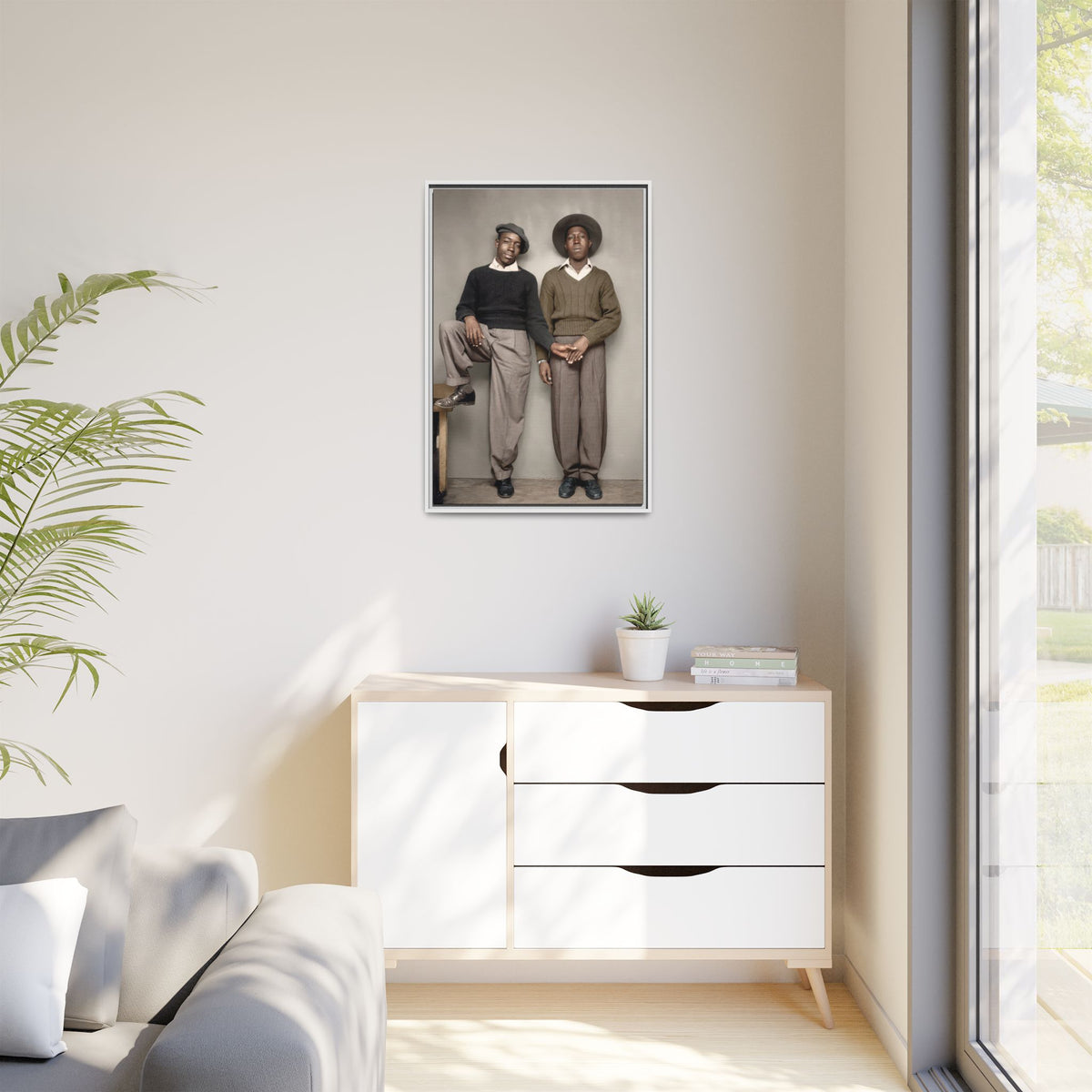 paire 161 | Framed Vintage Photo - Matte Canvas