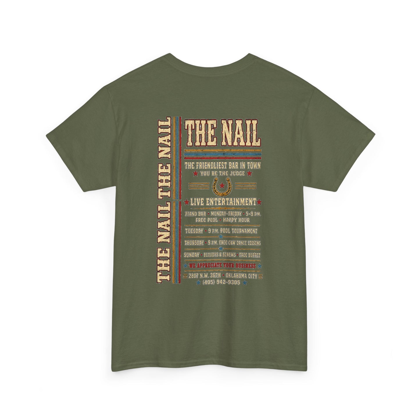 The Nail Oklahoma City Country & Western Gay Bar T-Shirt | LGBTQ+ Nightlife History Tee