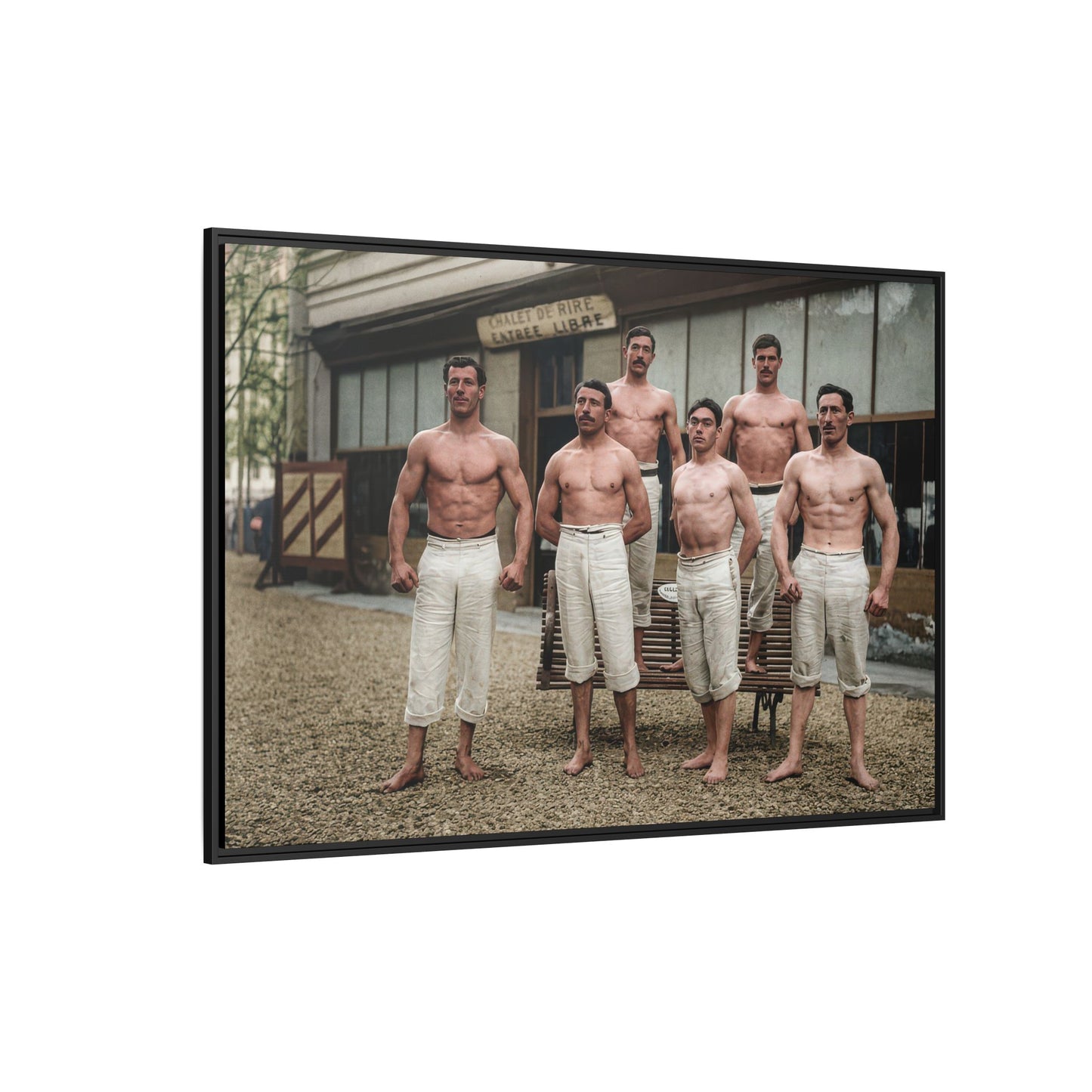 athlétisme 044| Framed Vintage Photo - Matte Canvas
