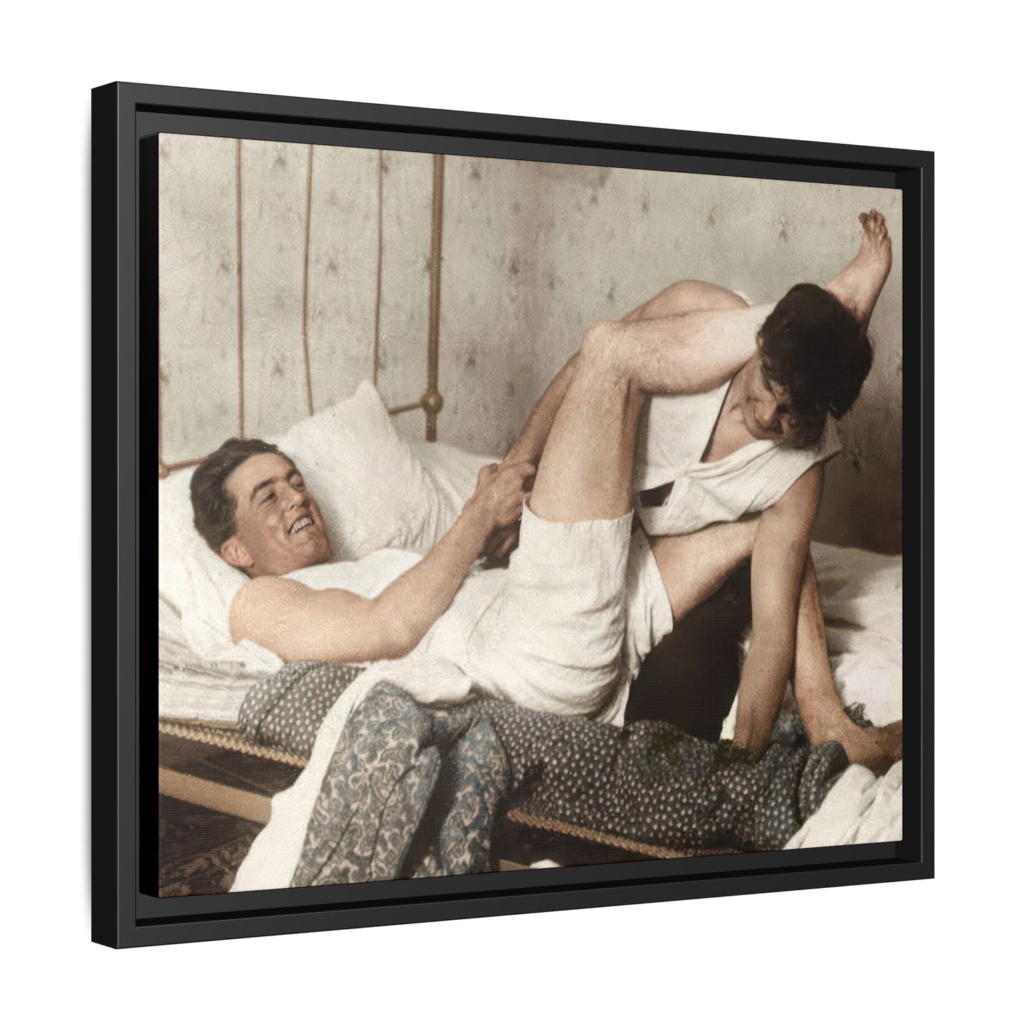 paire 016 | Framed Vintage Photo - Matte Canvas