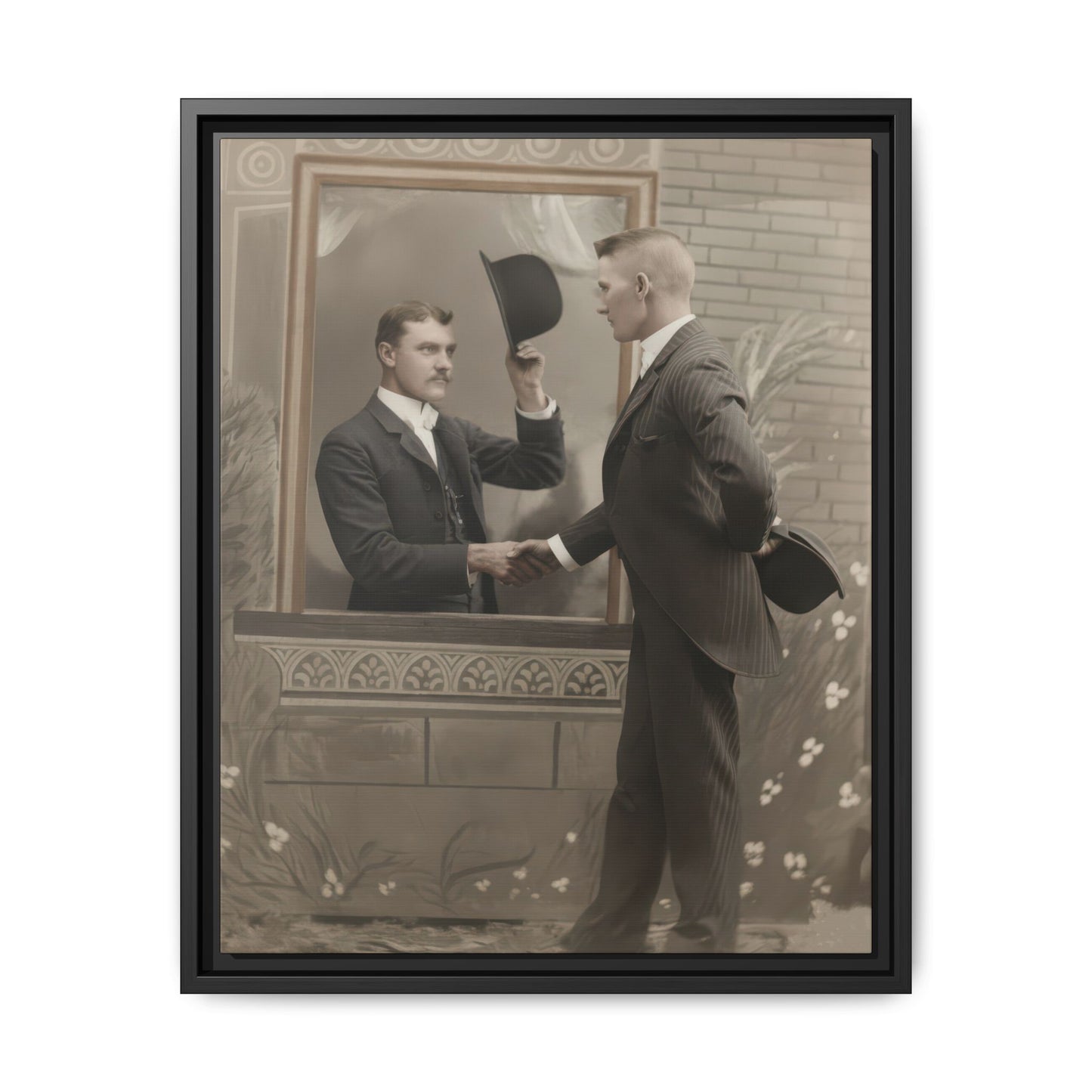 paire 079 | Framed Vintage Photo - Matte Canvas