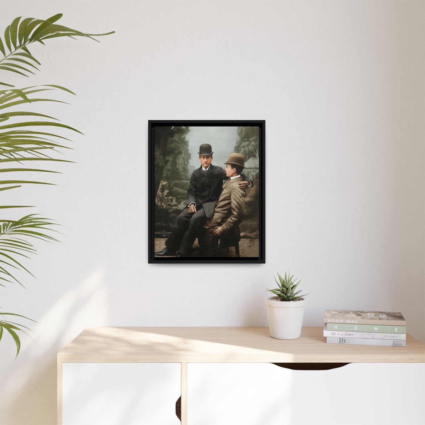 paire 027 | Framed Vintage Photo - Matte Canvas