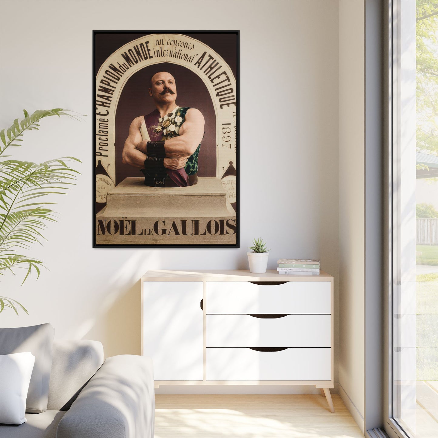 athlétisme 045 | Framed Vintage Photo - Matte Canvas