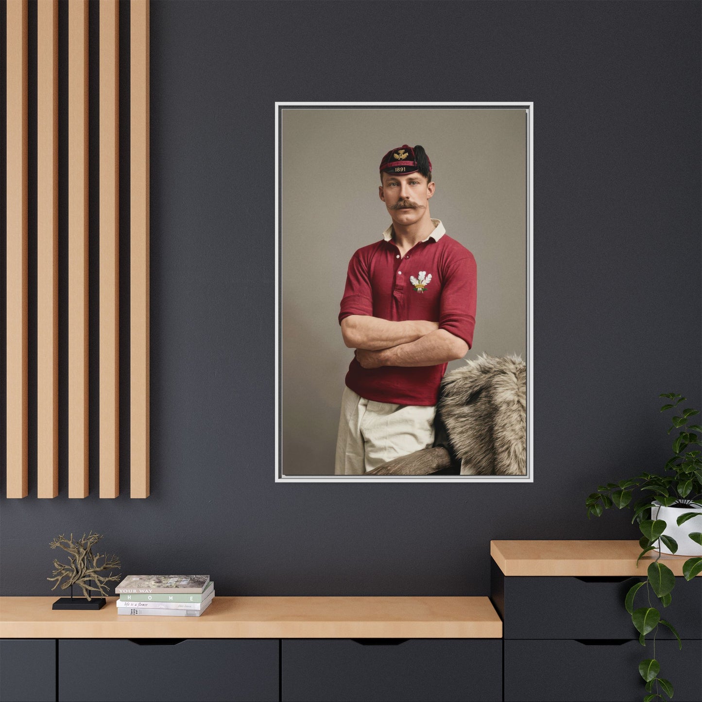 athlétisme 021 | Framed Vintage Photo - Matte Canvas