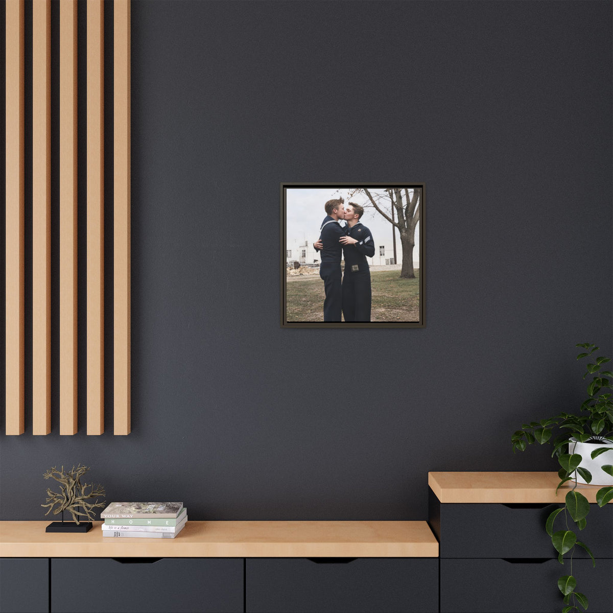 paire 034 | Framed Vintage Photo - Matte Canvas
