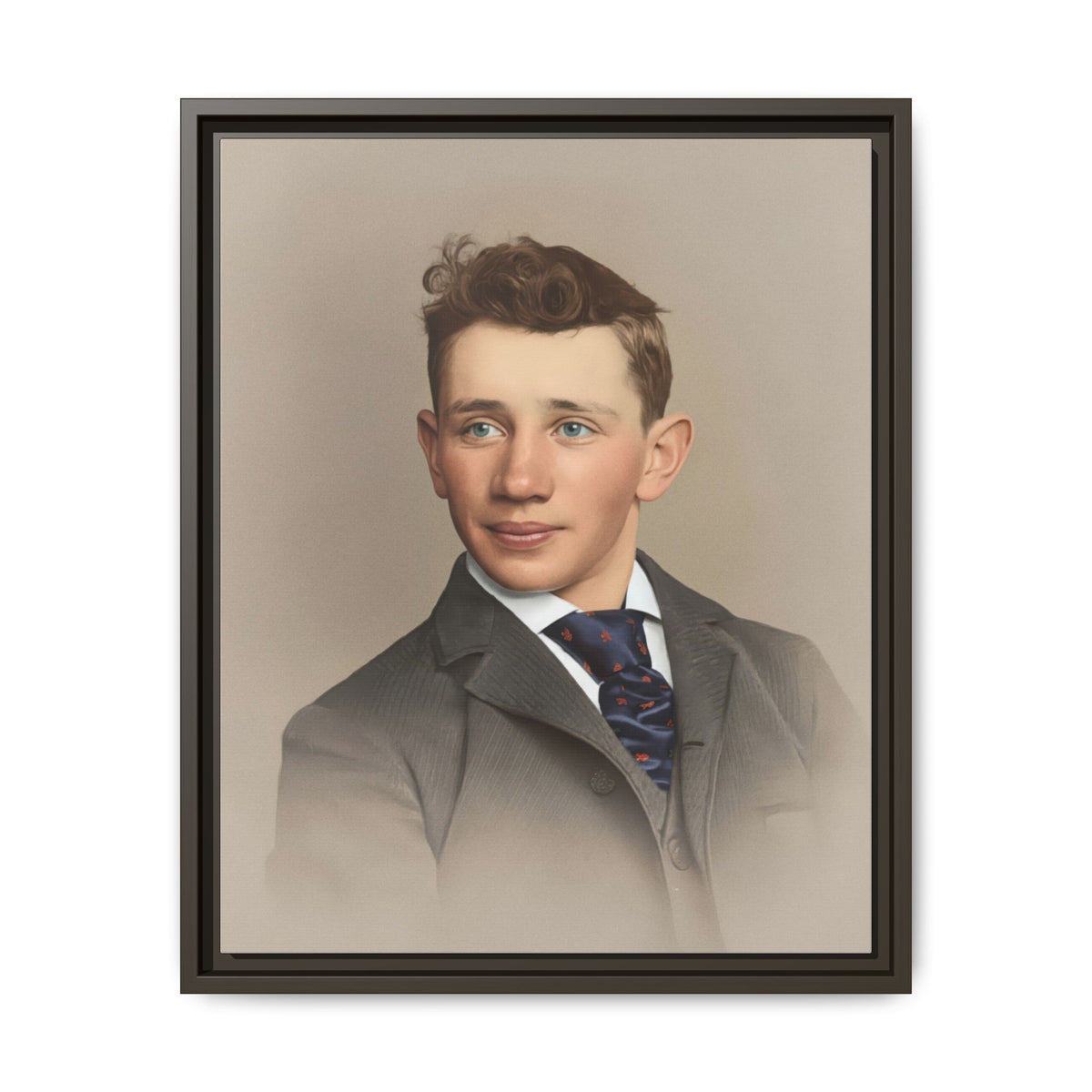 celibataire 038 | Framed Vintage Photo - Matte Canvas