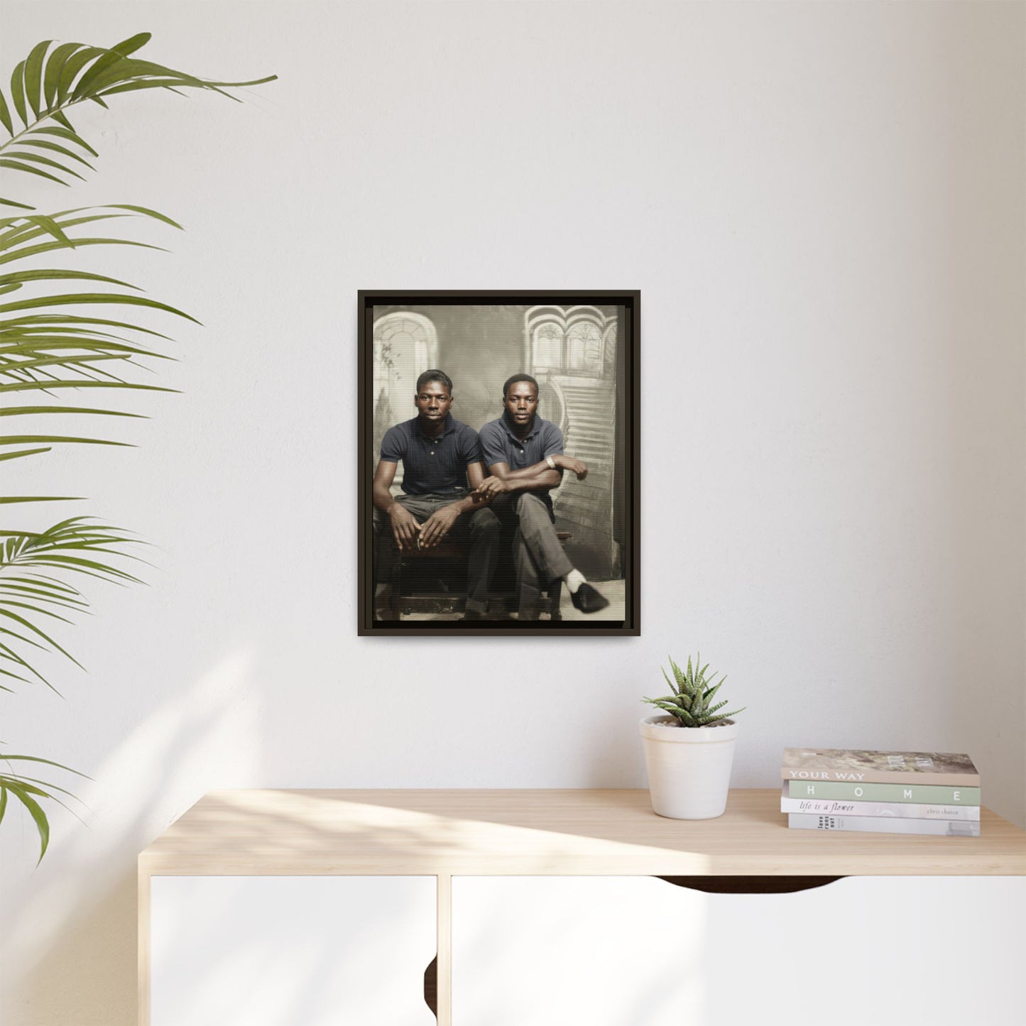 paire 044 | Framed Vintage Photo - Matte Canvas