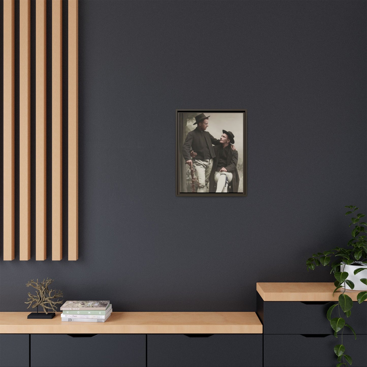 paire 092 | Framed Vintage Photo - Matte Canvas