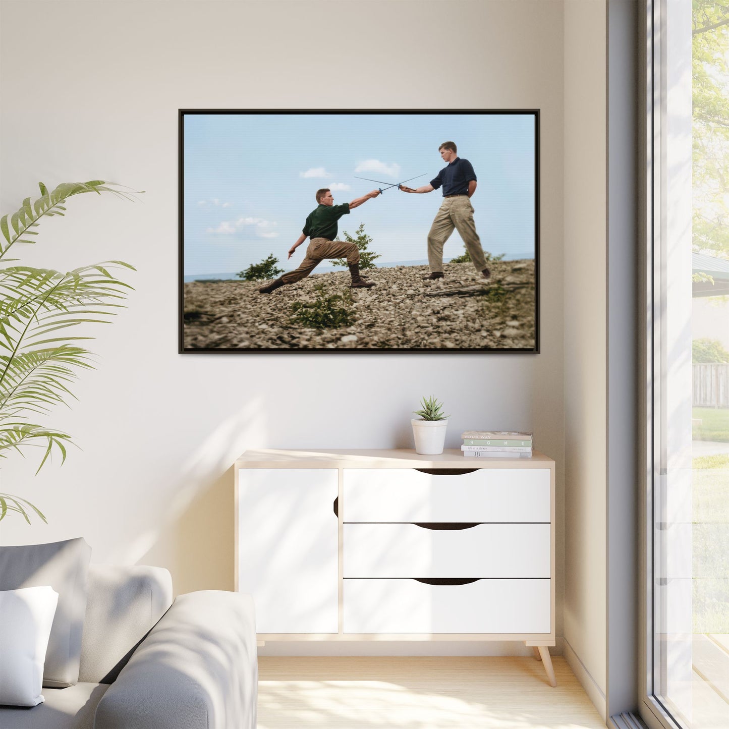 athlétisme 029 | Framed Vintage Photo - Matte Canvas