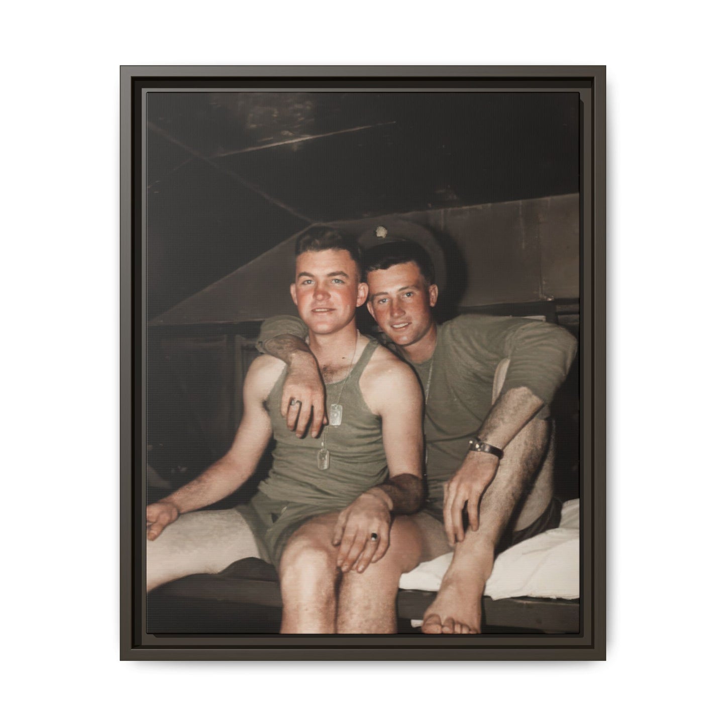 paire 040 | Framed Vintage Photo - Matte Canvas