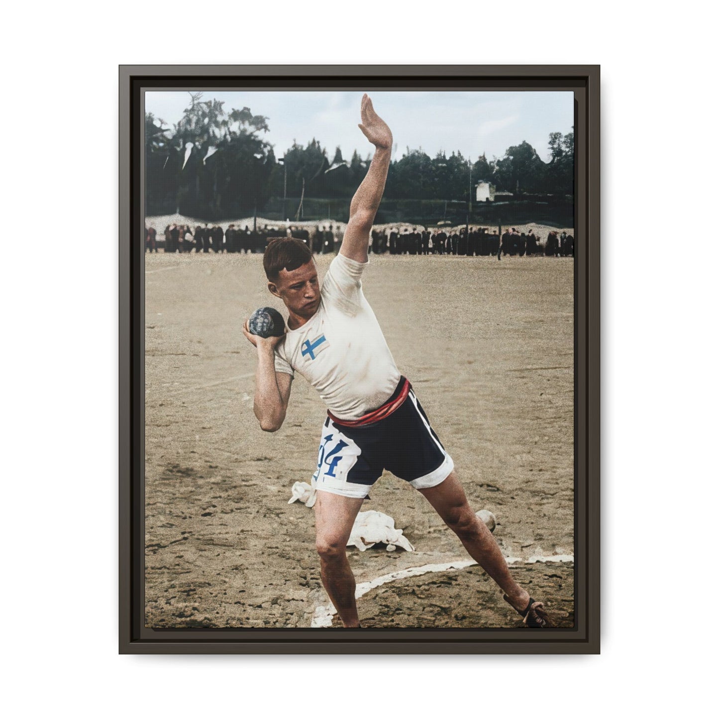 athlétisme 037 | Framed Vintage Photo - Matte Canvas