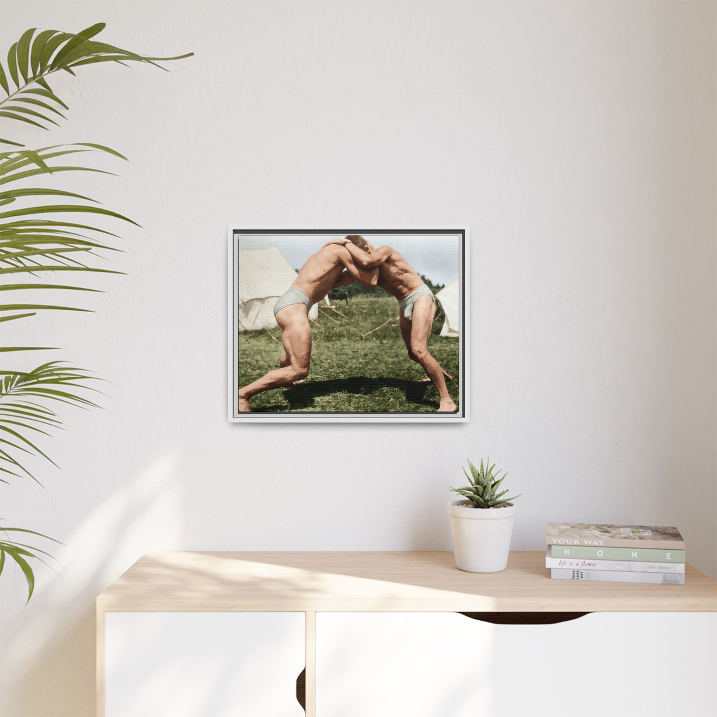 athlétisme 019 | Framed Vintage Photo - Matte Canvas