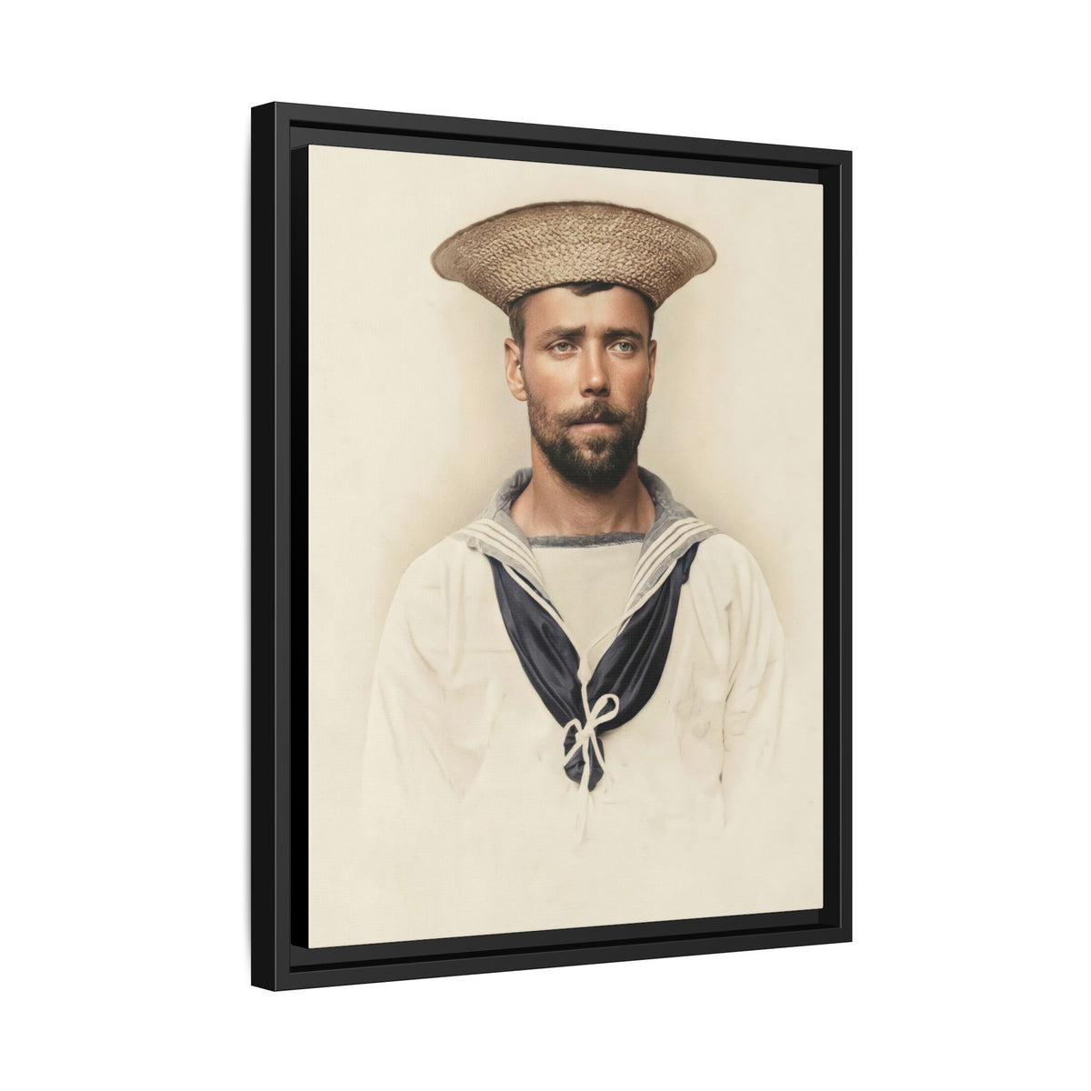 celibataire 020 | Framed Vintage Photo - Matte Canvas