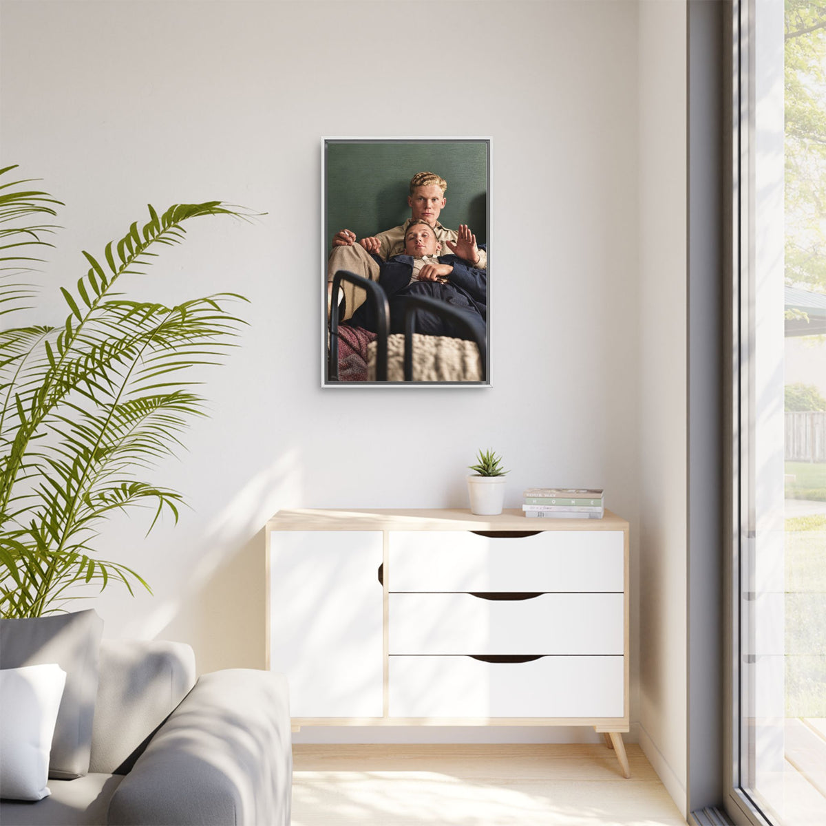 paire 046 | Framed Vintage Photo - Matte Canvas
