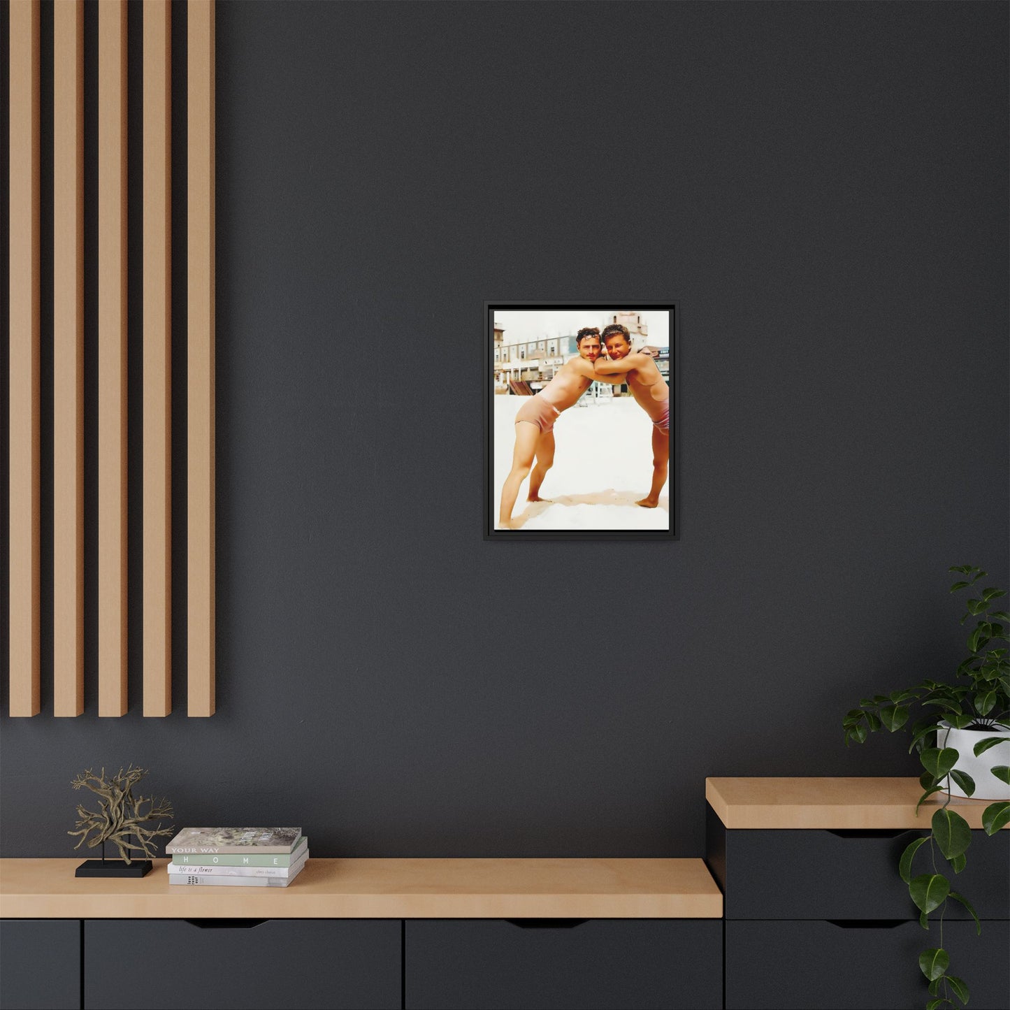 nager 014 | Framed Vintage Photo - Matte Canvas