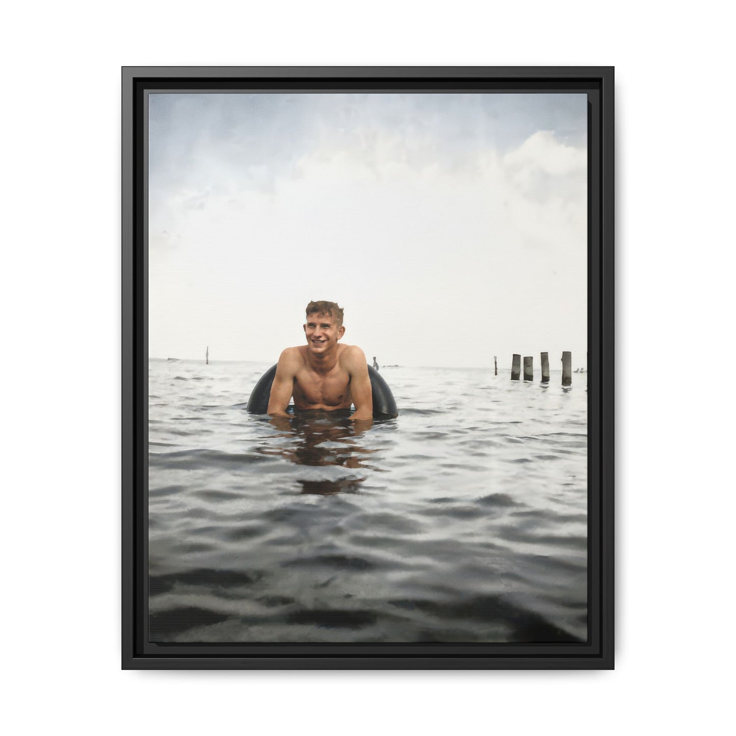 nager 034 | Framed Vintage Photo - Matte Canvas