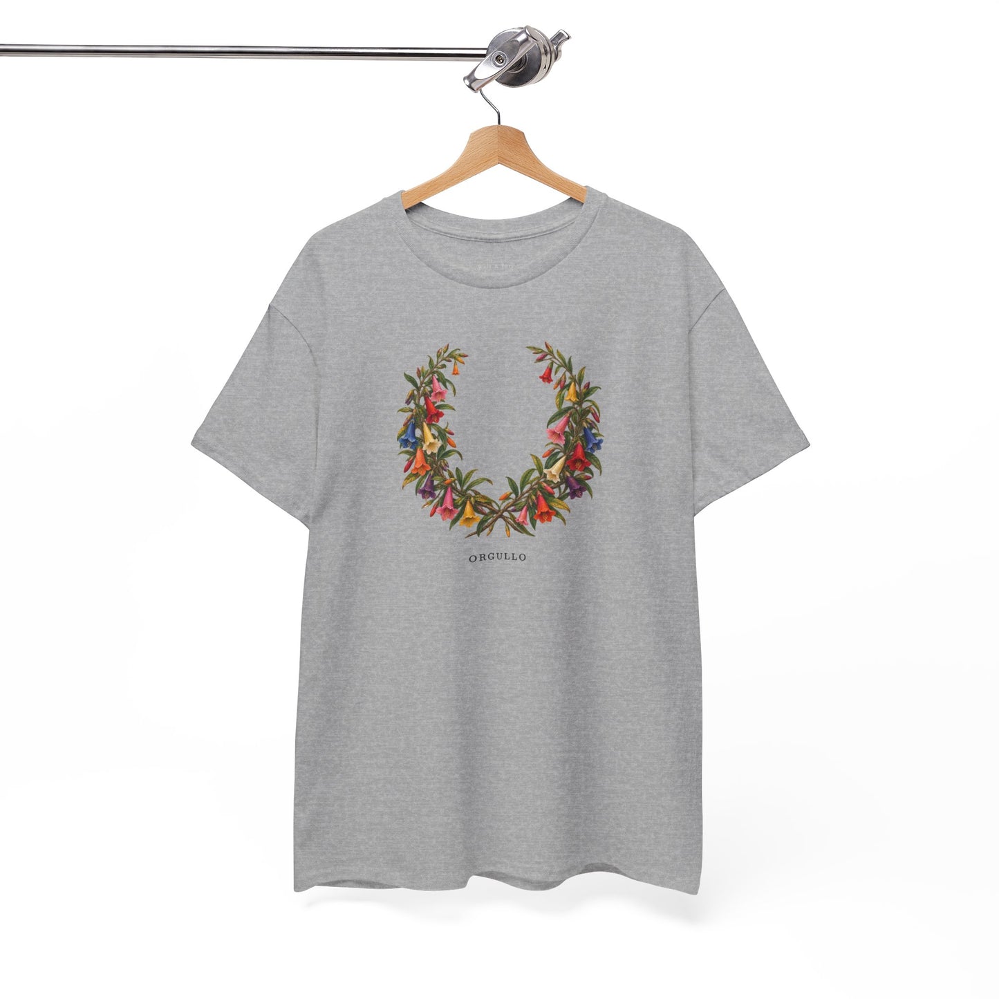 Orgullo Cantuta Pride T-Shirt | Peruvian Botanical LGBTQ+ Tee