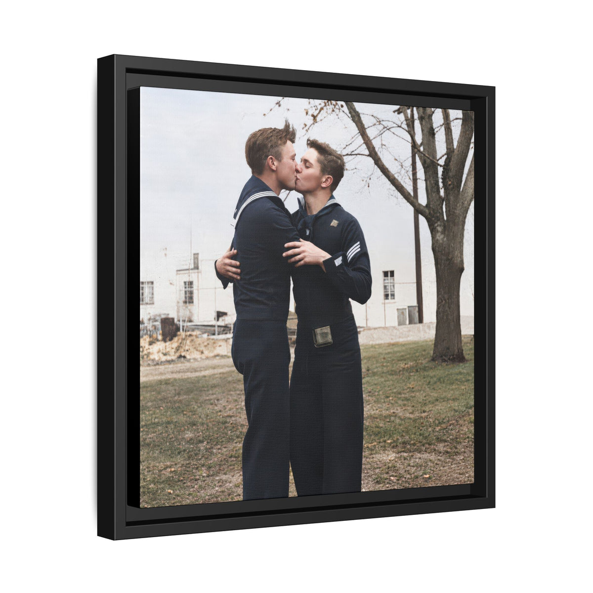 paire 034 | Framed Vintage Photo - Matte Canvas