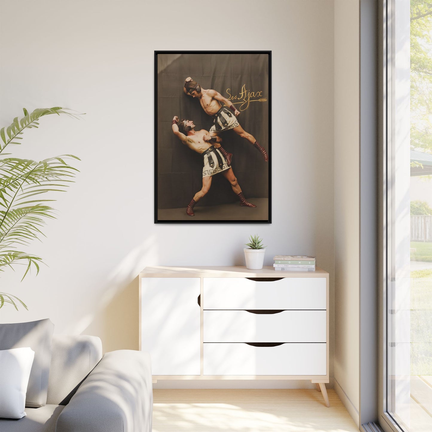 athlétisme 015 | Framed Vintage Photo - Matte Canvas